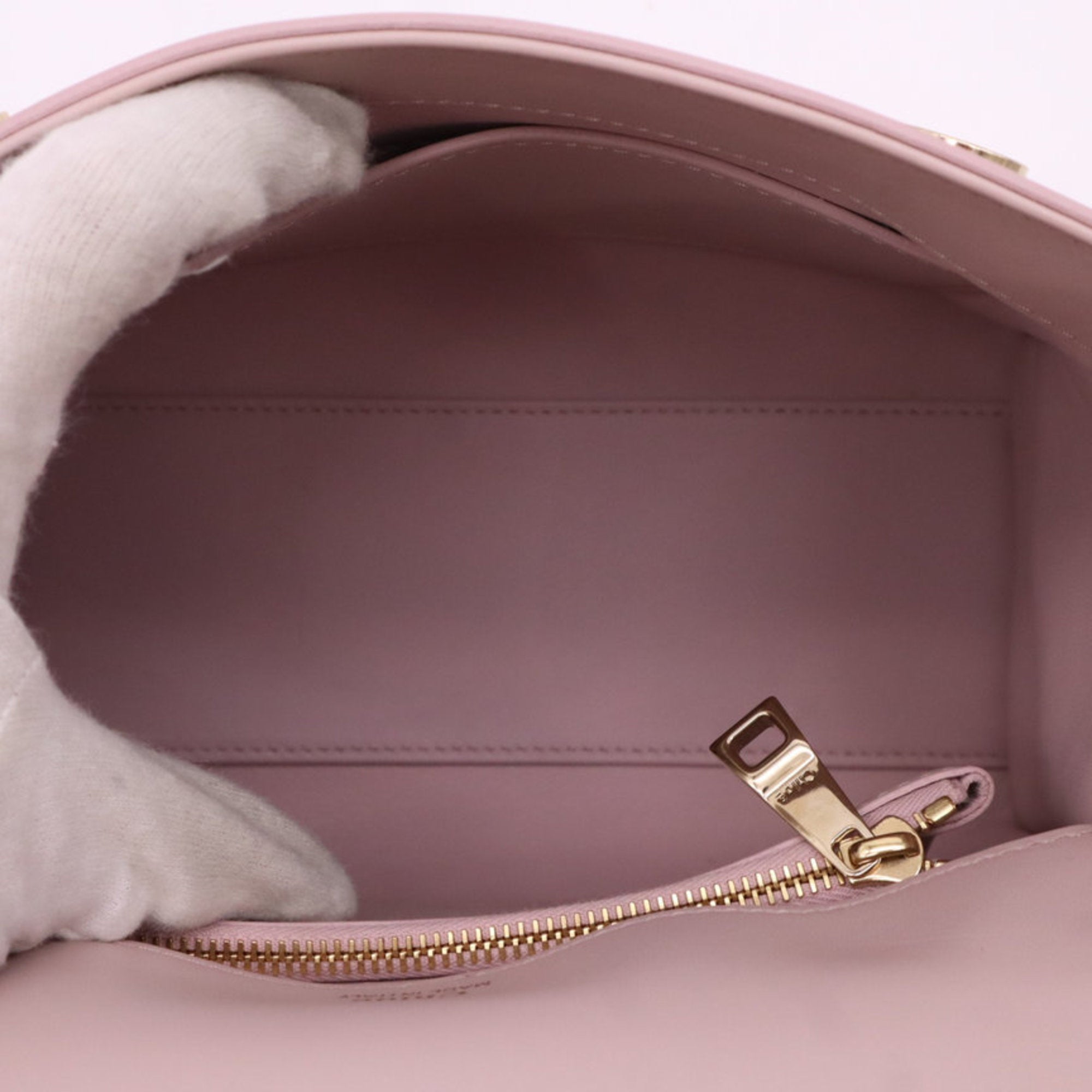 Chloé Pink Beige Leather Shoulder Bag (Pre-Owned)