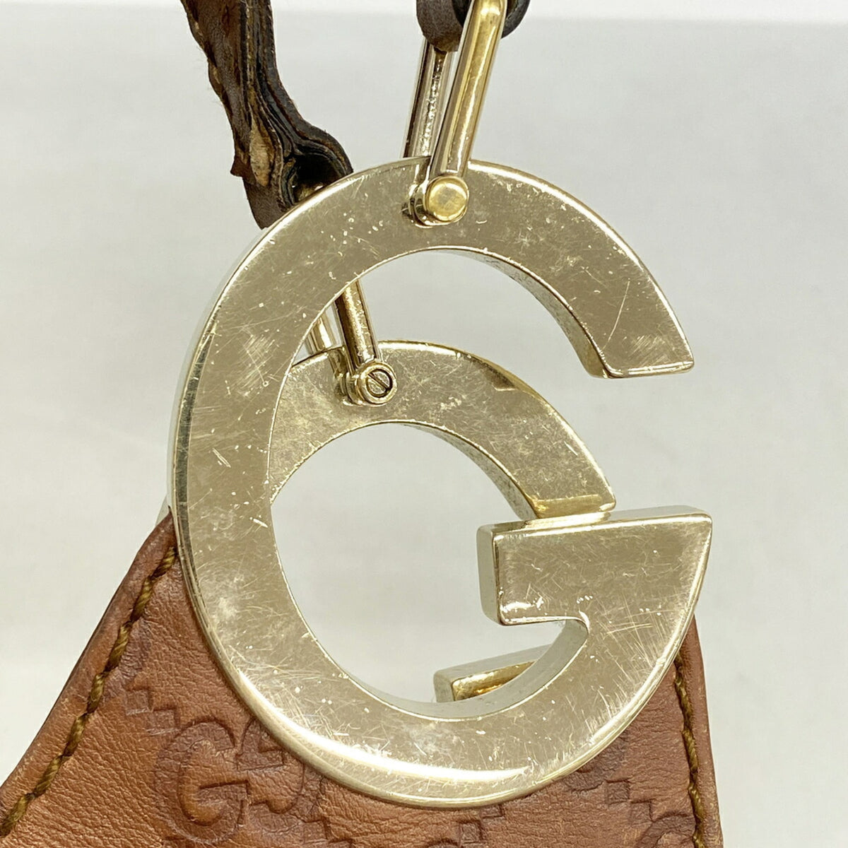 Gucci Brown Leather Shoulder Bag (Pre-Owned)