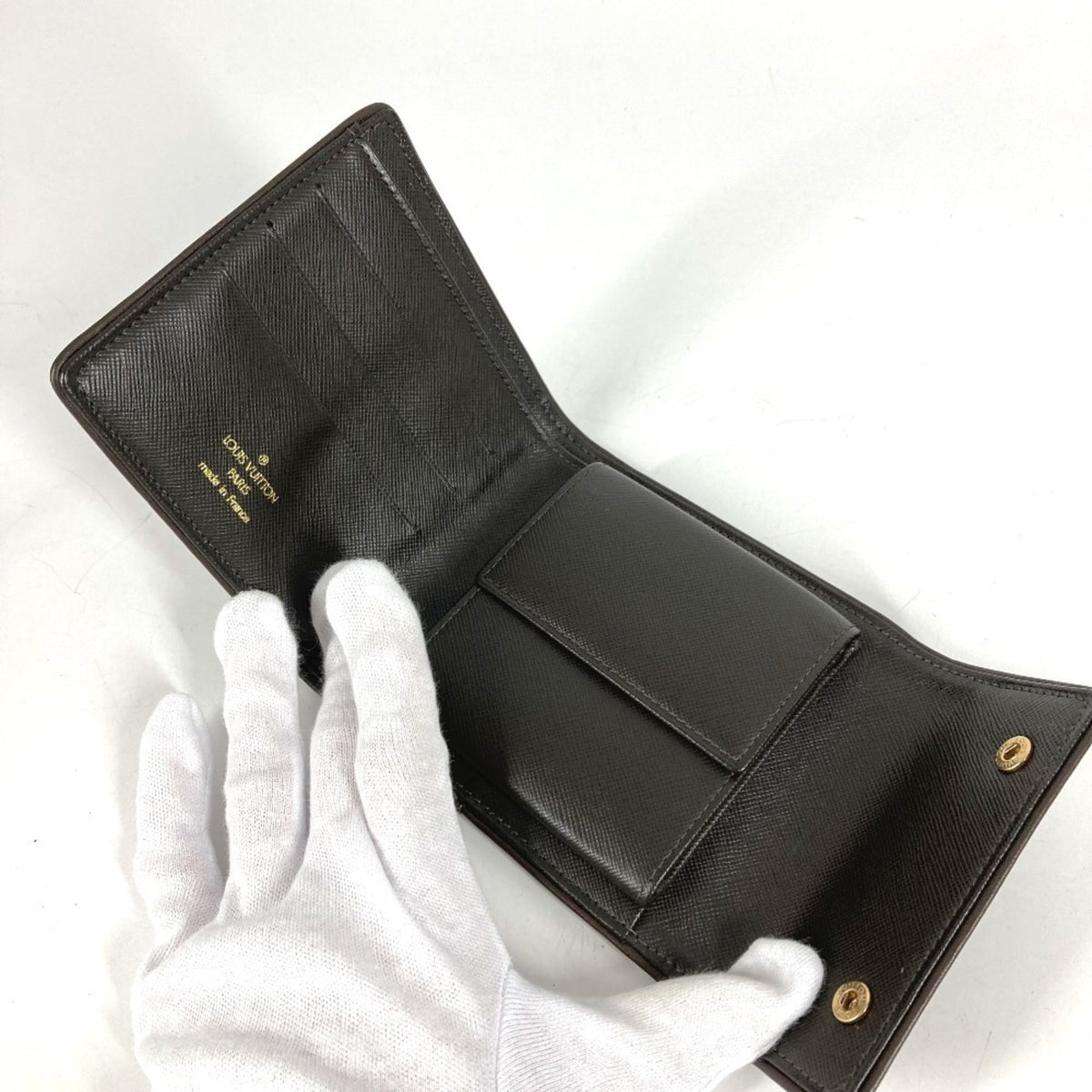 Louis Vuitton Khaki Monogram Mini Canvas Wallet (Tri-Fold) (Pre-Owned)