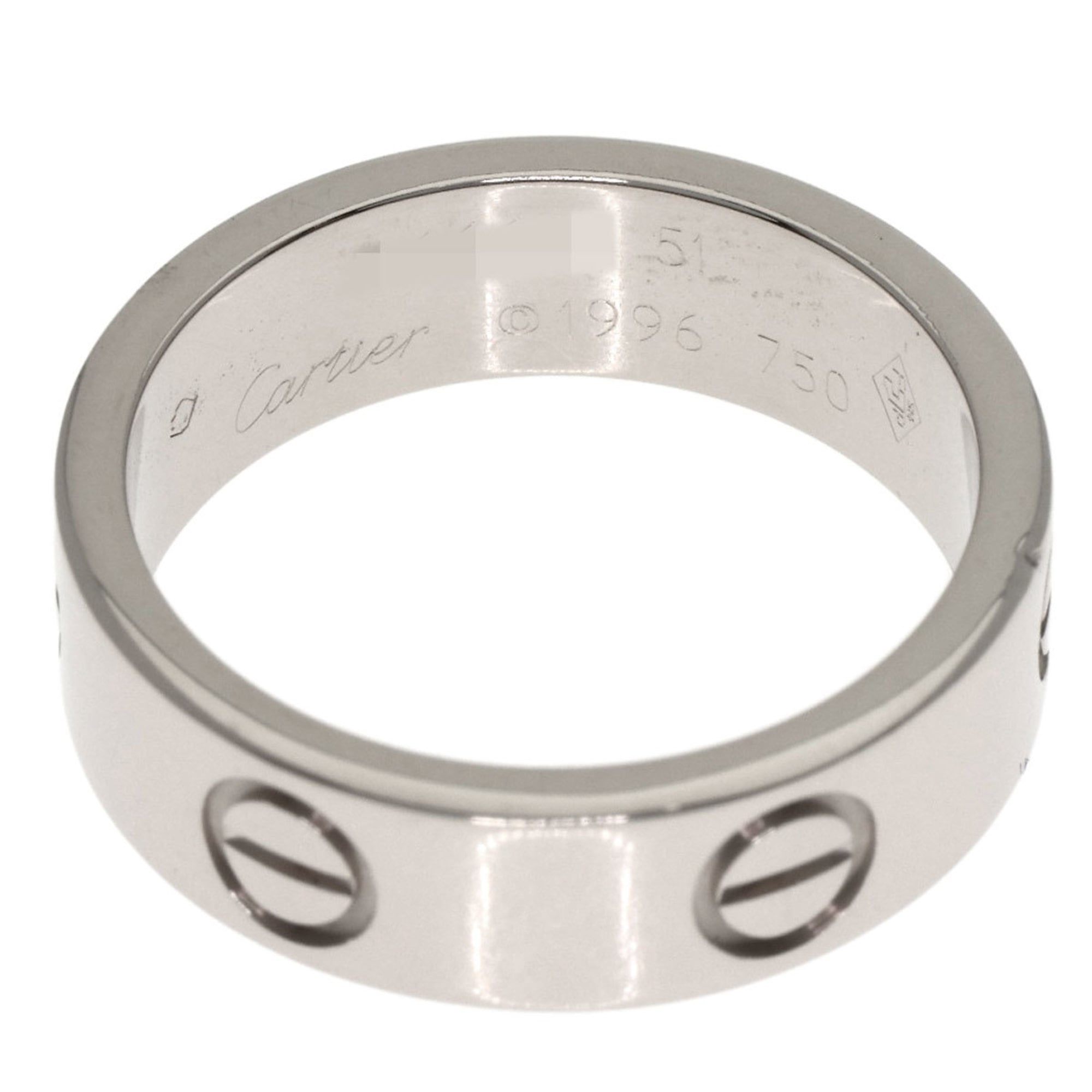 Cartier Love White Gold (18K) Band Ring (Pre-Owned)
