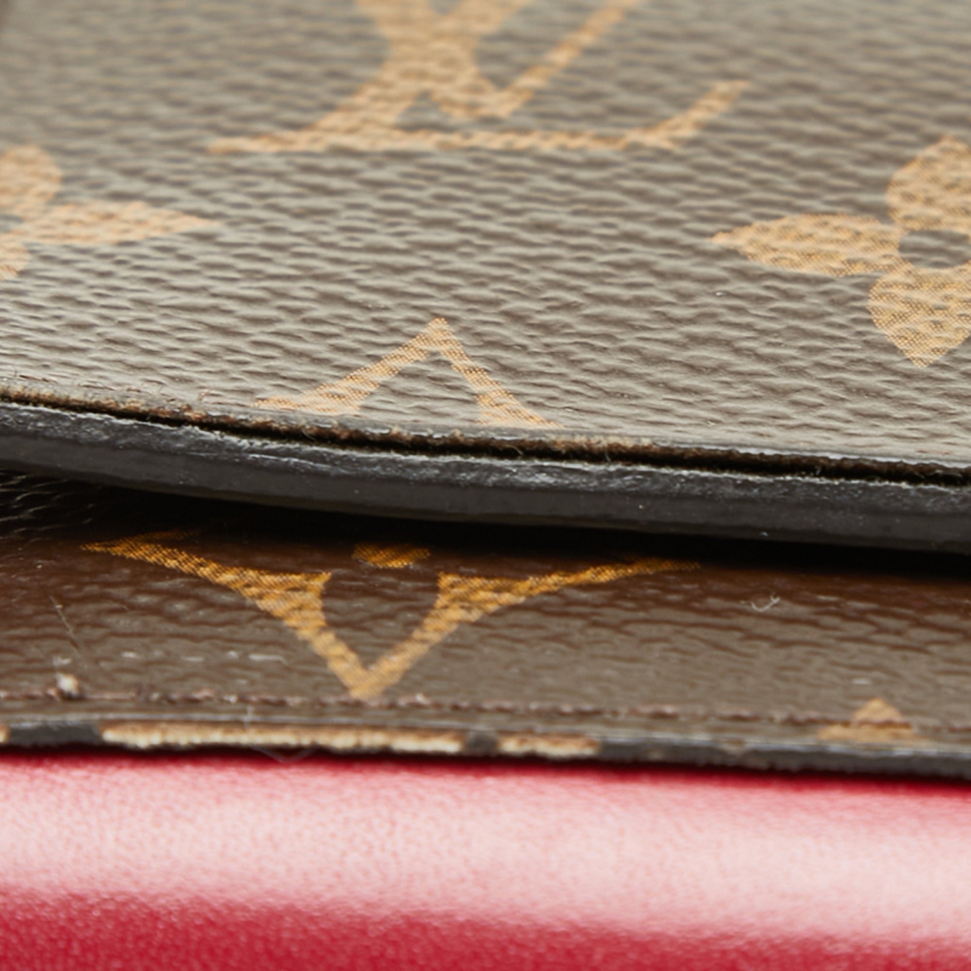 Louis Vuitton Brown Fuchsia Monogram Monogram Wallet (Bi-Fold) (Pre-Owned)