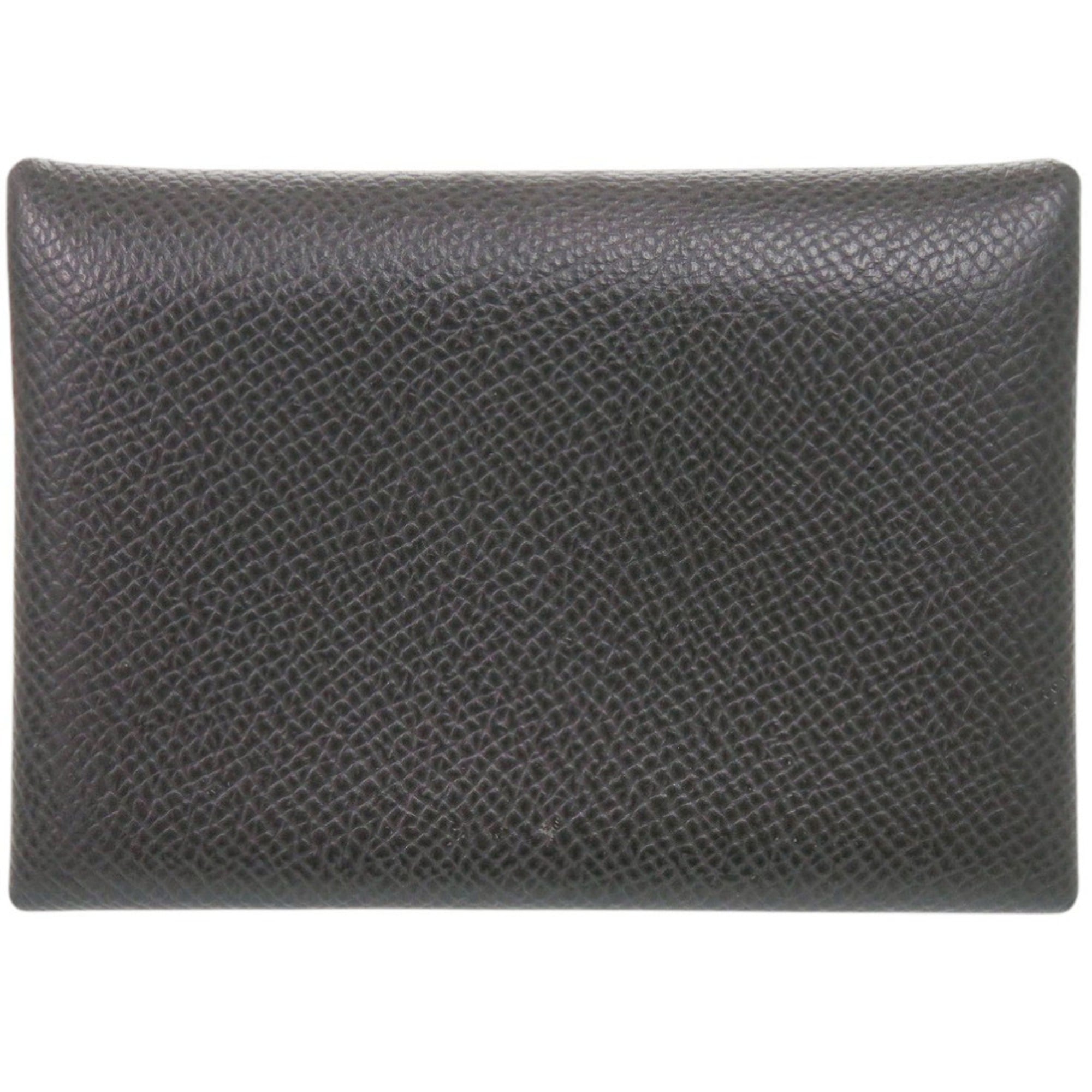 Hermes Graphite Epsom Leather Coin Purse/Coin Case (Pre-Owned)
