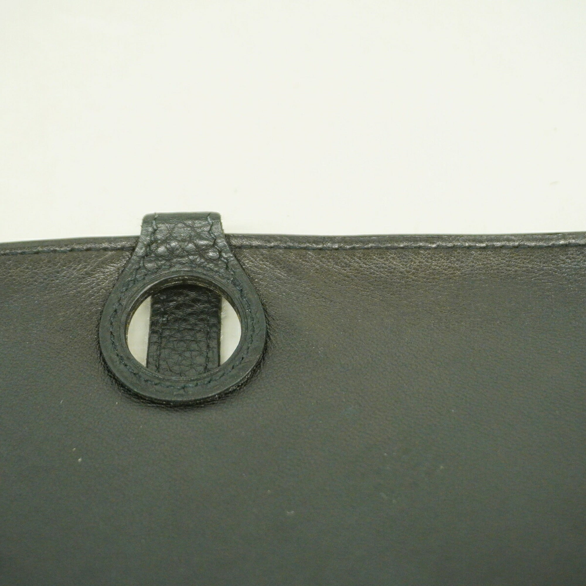 Hermes Black Togo Leather Long Wallet (Bi-Fold) (Pre-Owned)