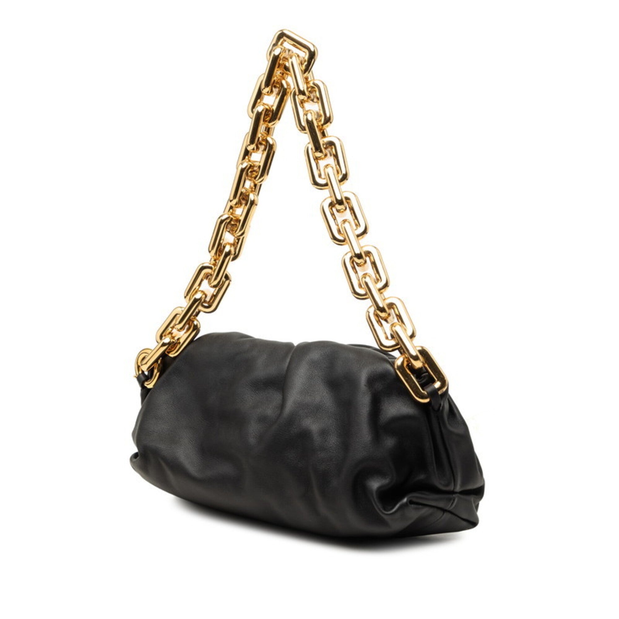 Bottega Veneta Black Leather Handbag (Pre-Owned)