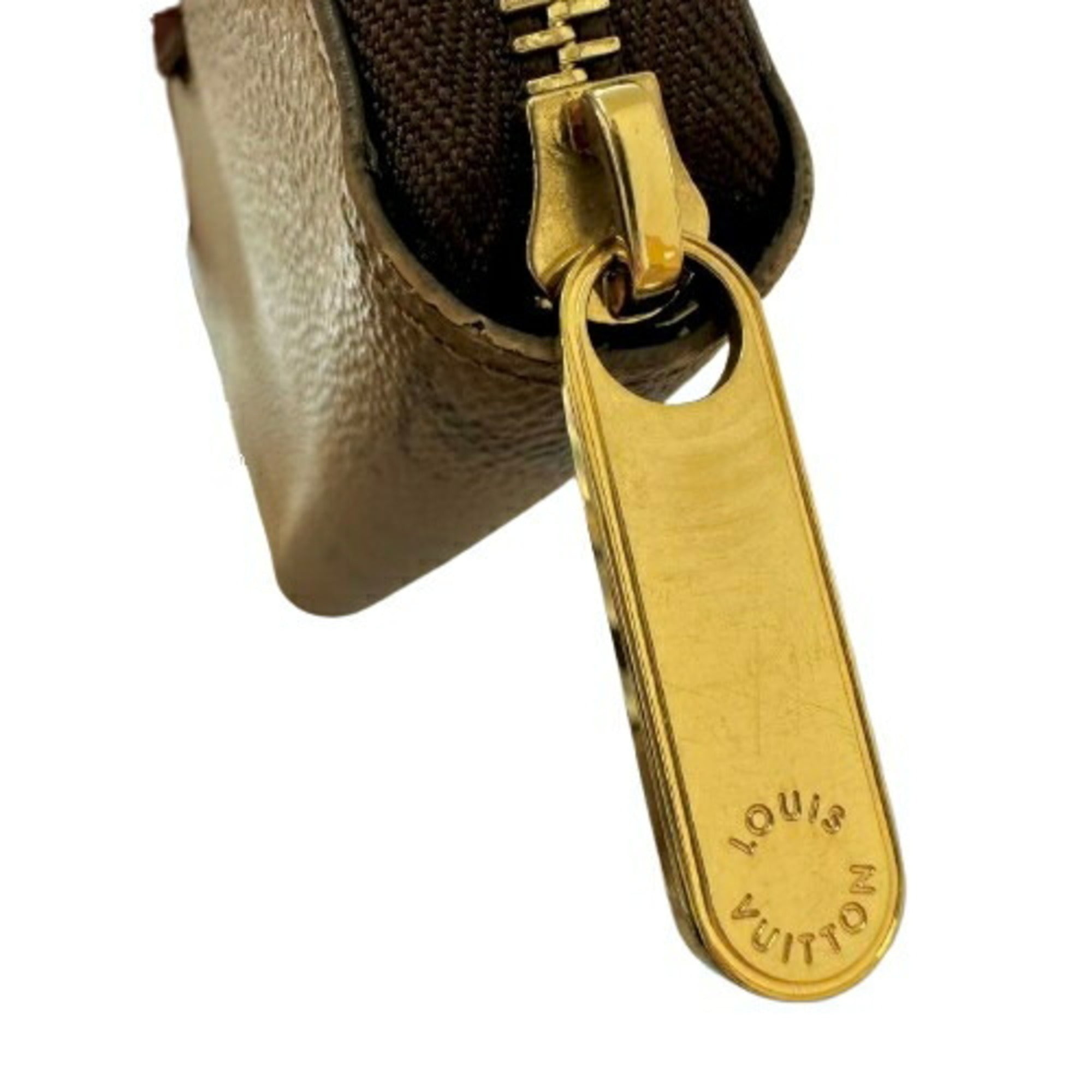 Louis Vuitton Monogram Reverse Brown Leather Long Wallet (Bi-Fold) (Pre-Owned)