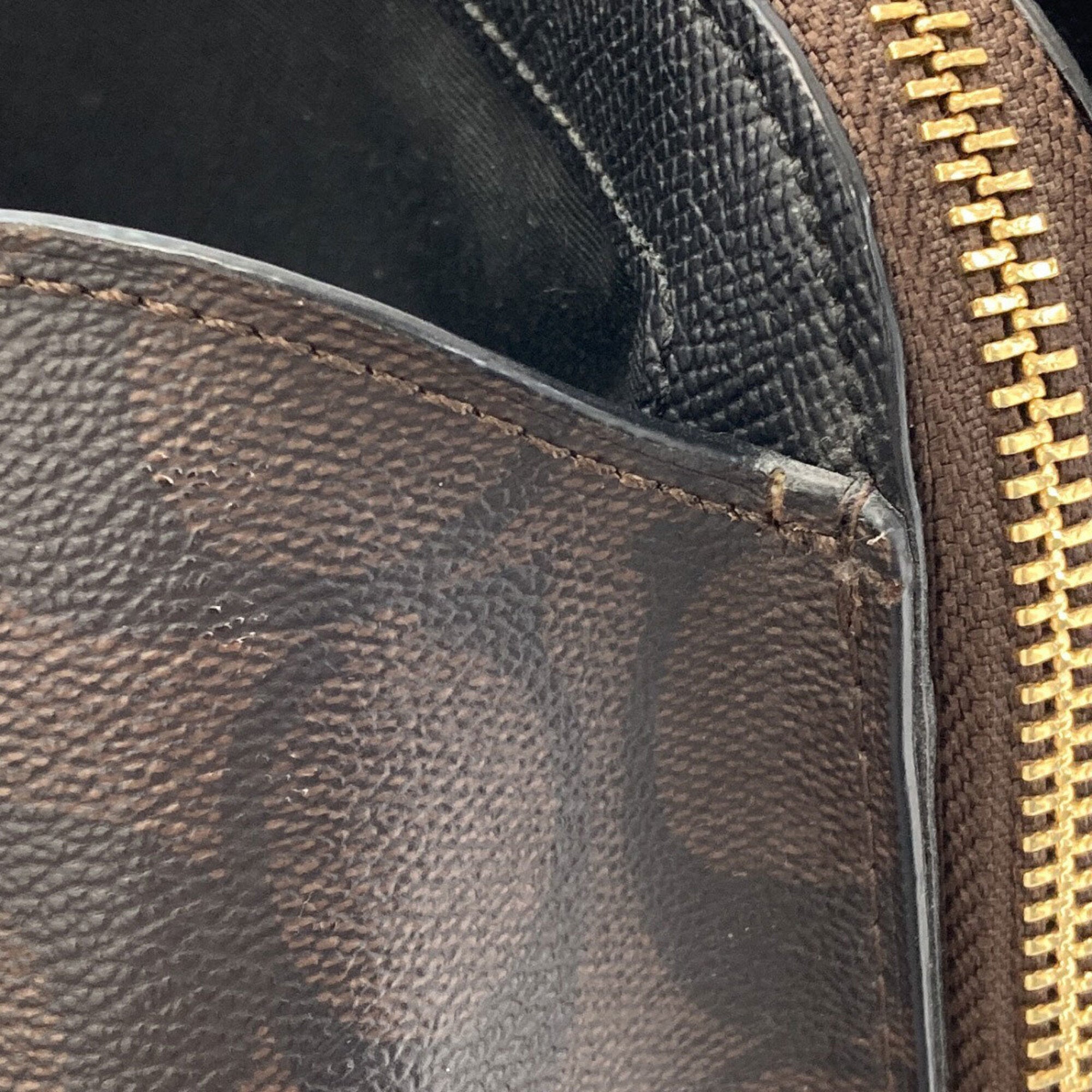 Coach Signature Black Dark Brown Signature Line Tote Bag (Pre-Owned)