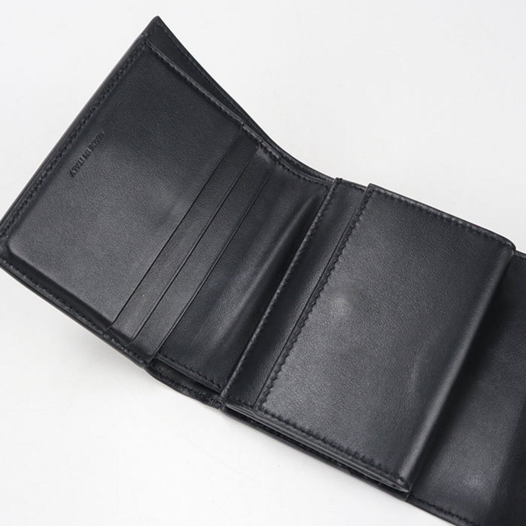 Celine Black Leather Wallet (Tri-Fold) (Pre-Owned)