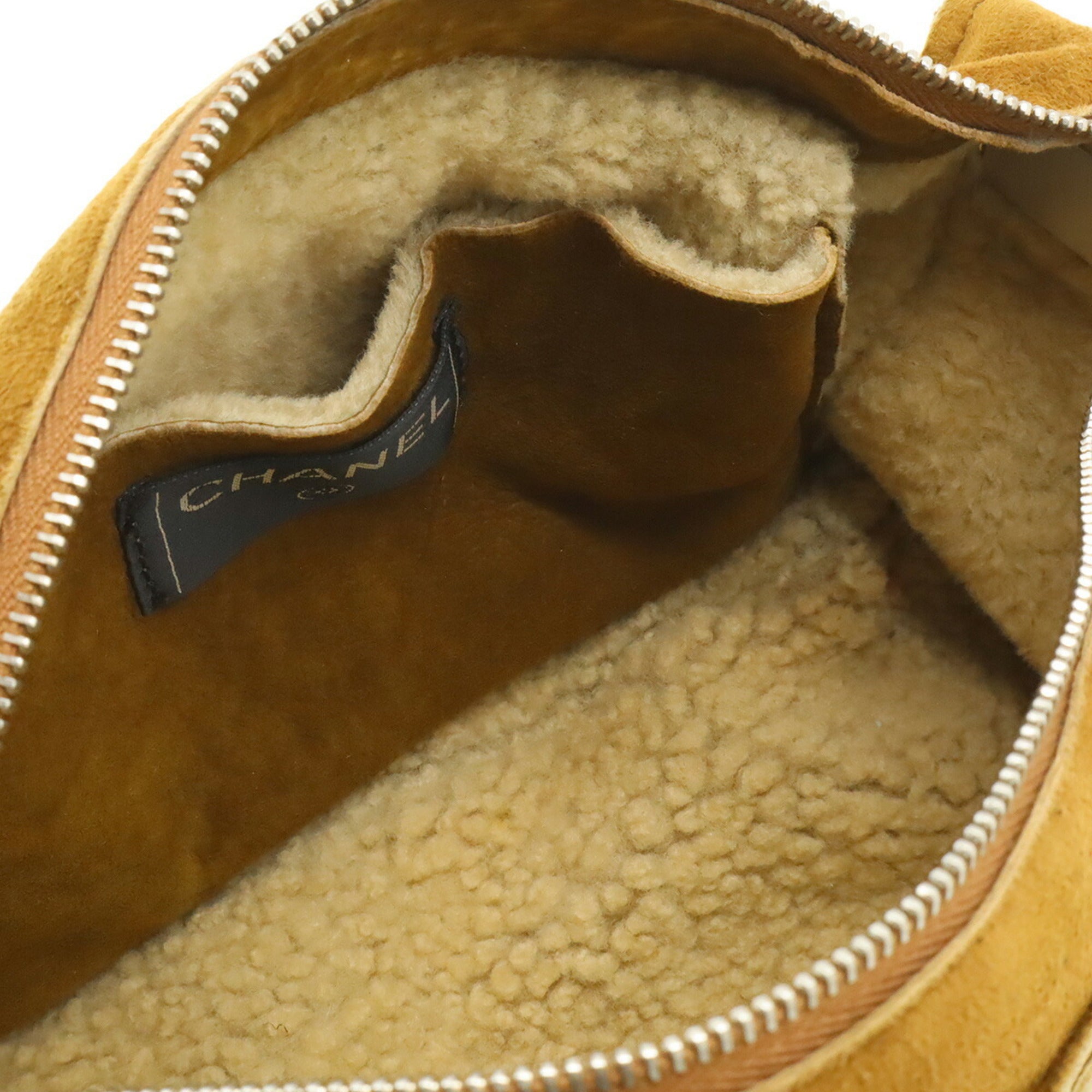 Chanel Mouton Brown Leather Shoulder Bag (Pre-Owned)