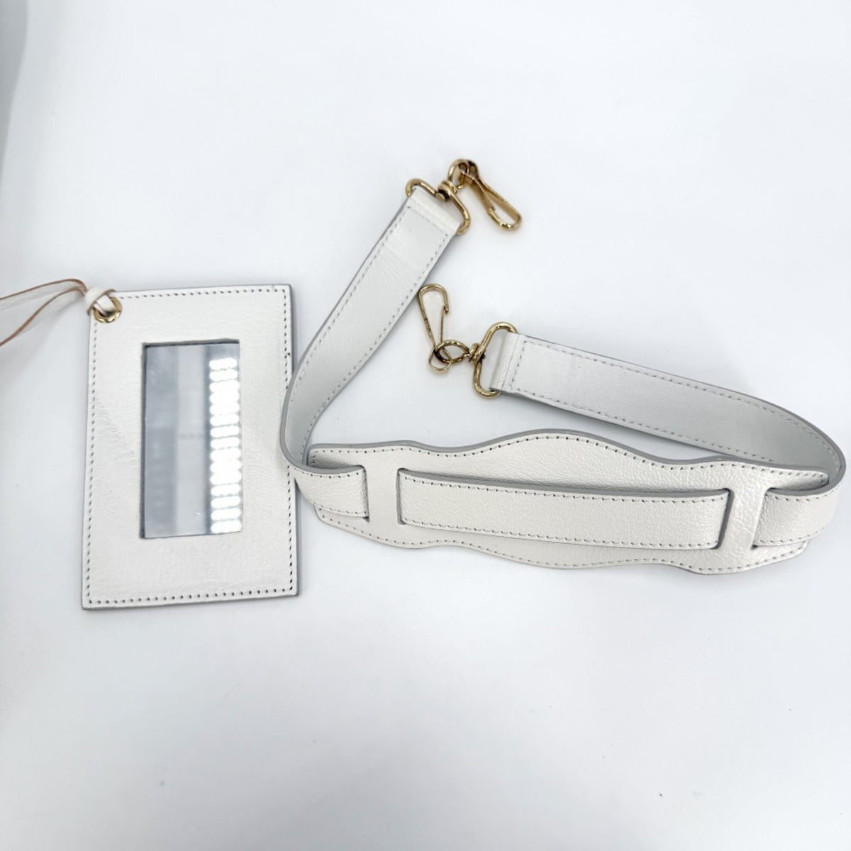 Balenciaga Metallic White Leather Handbag Shoulder Bag (Pre-Owned)