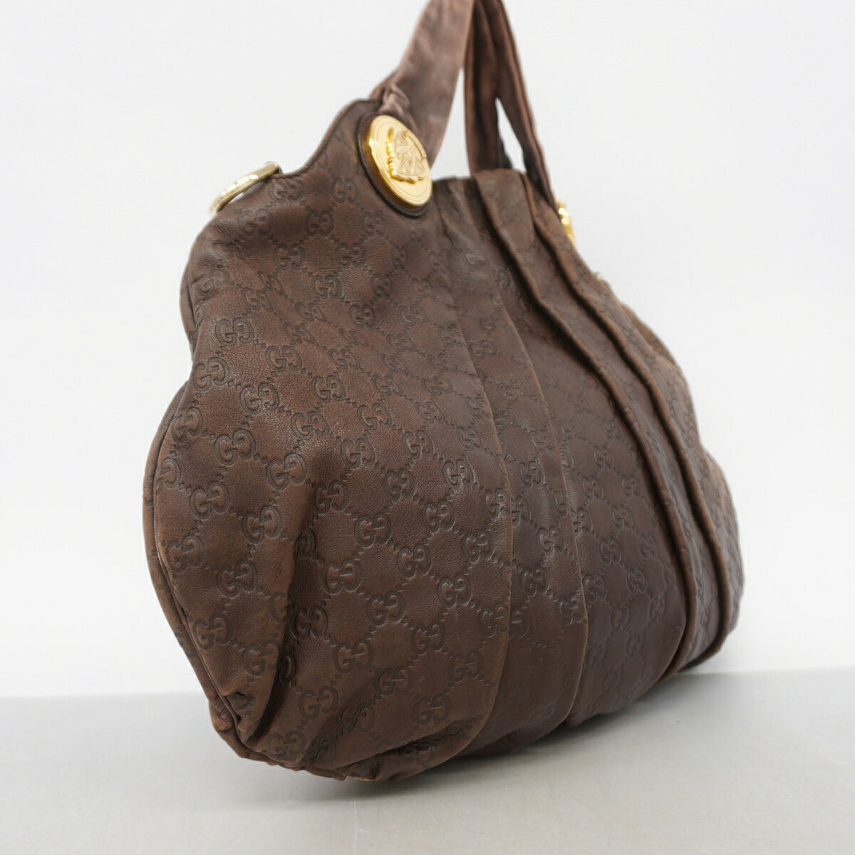 Gucci Brown Leather Handbag (Pre-Owned)
