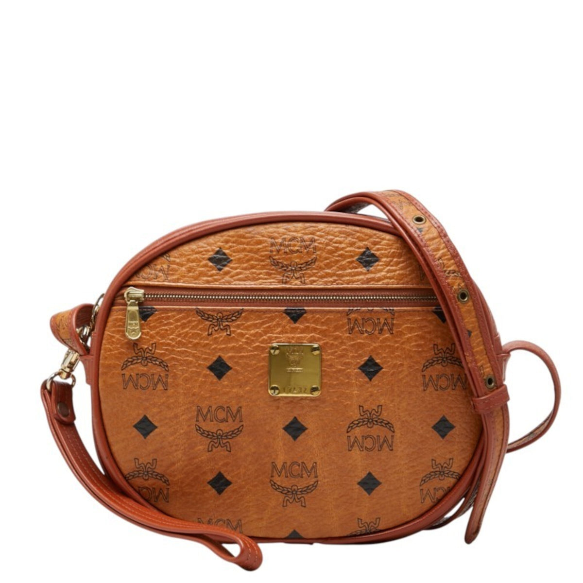 Mcm Brown Pvc Leather Shoulder Bag (Pre-Owned)