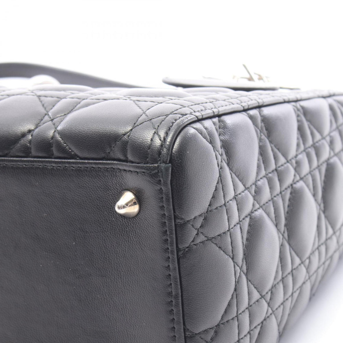 Christian Dior Black Leather Handbag (Pre-Owned)