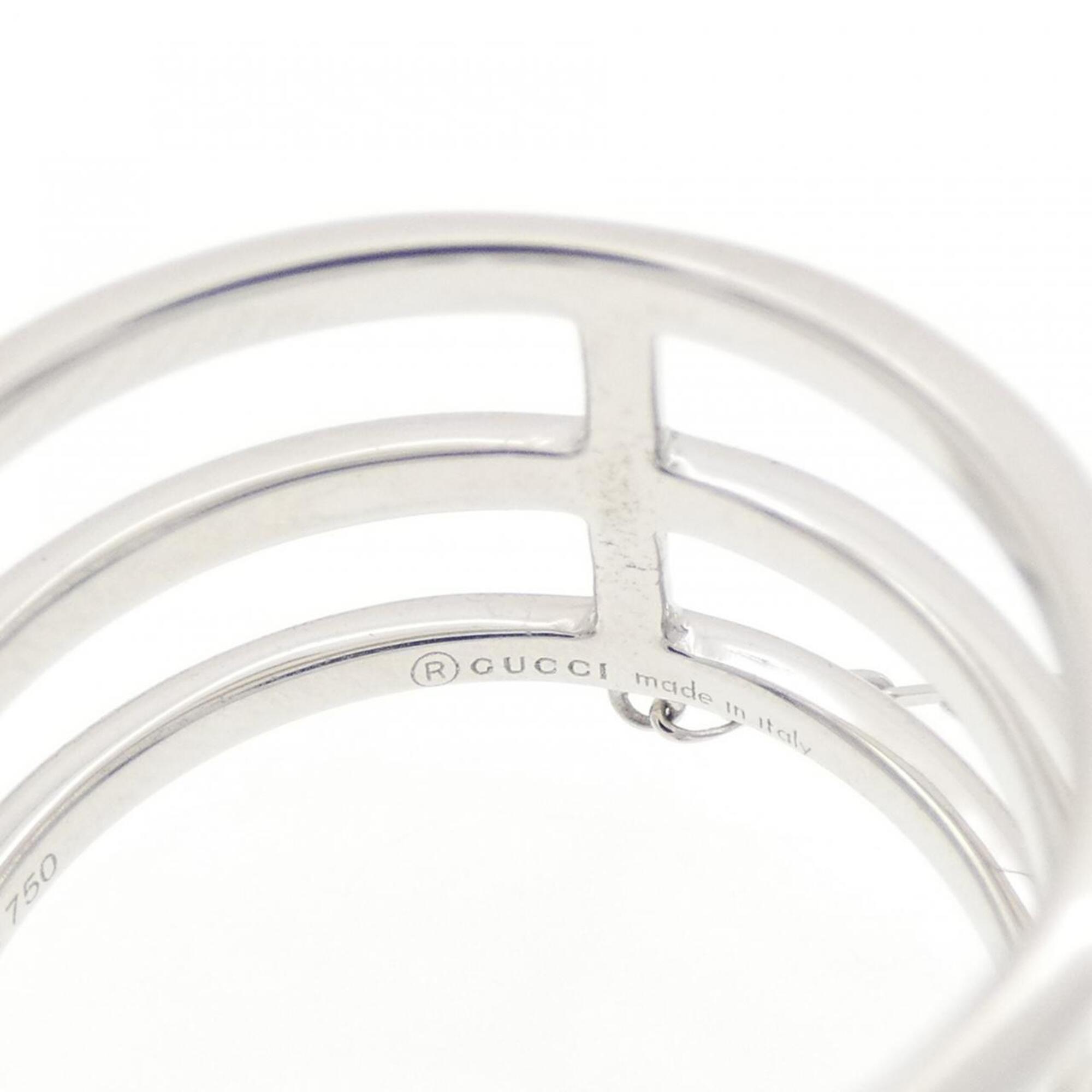 Gucci White Gold White Gold (18K) Band Ring (Pre-Owned)