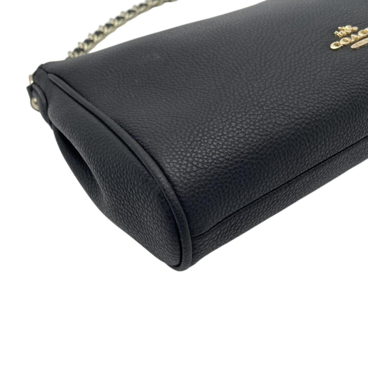 Coach Black Leather Handbag Shoulder Bag (Pre-Owned)