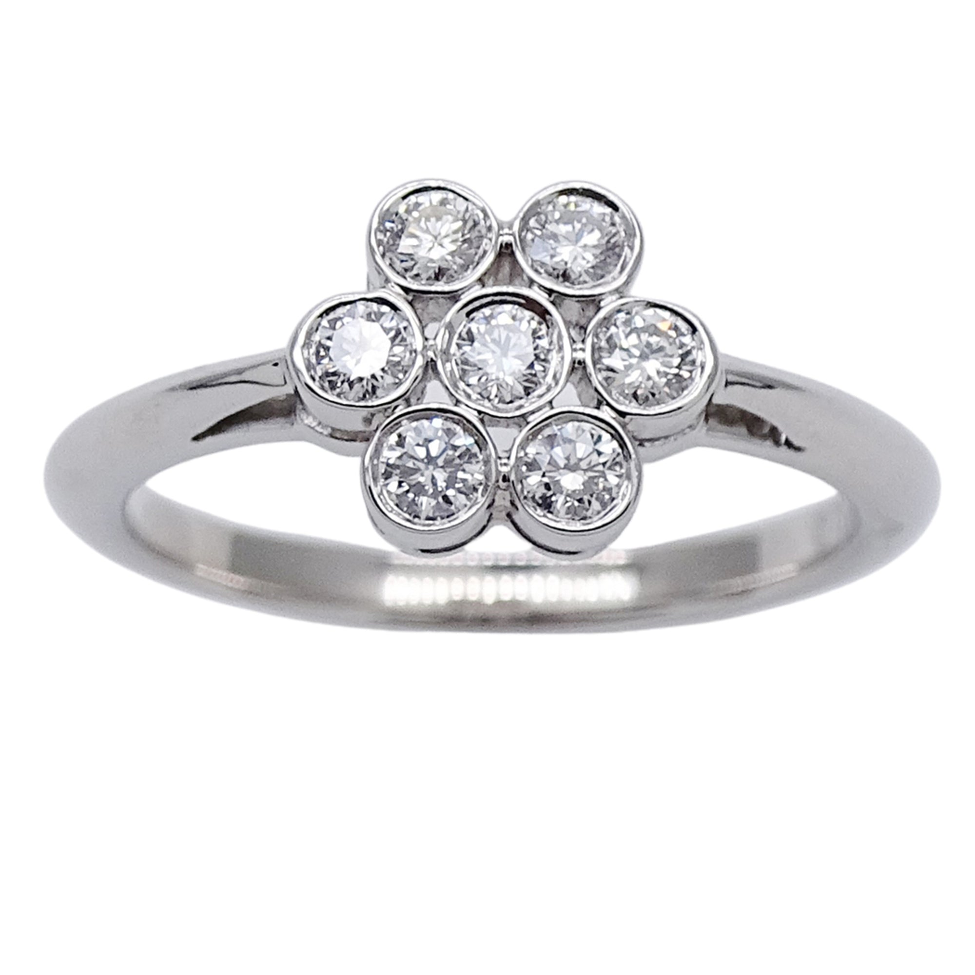 Tiffany Silver Platinum 950 Band Ring (Pre-Owned)