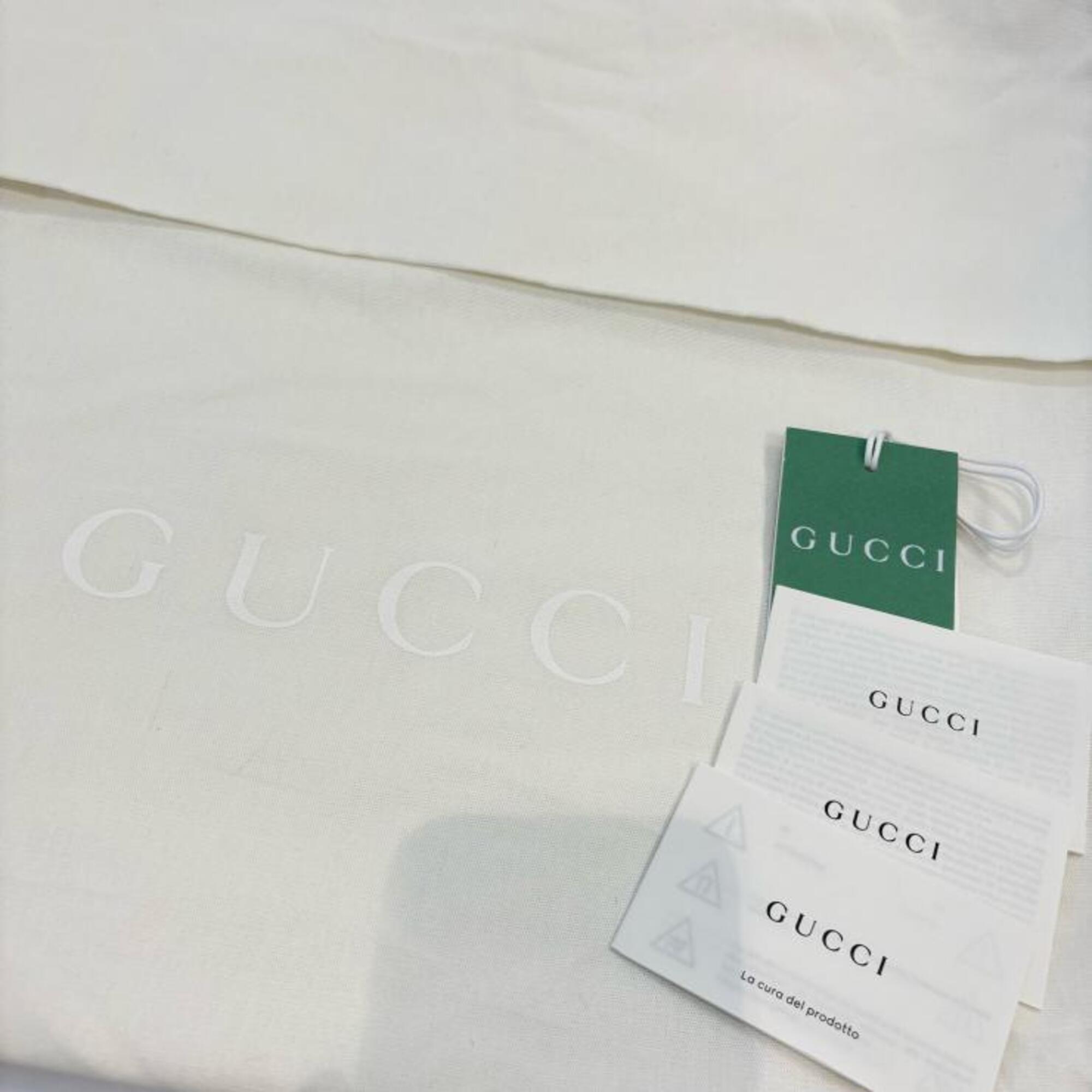 Gucci Beige Red Color Gg Supreme Handbag Tote Bag (Pre-Owned)