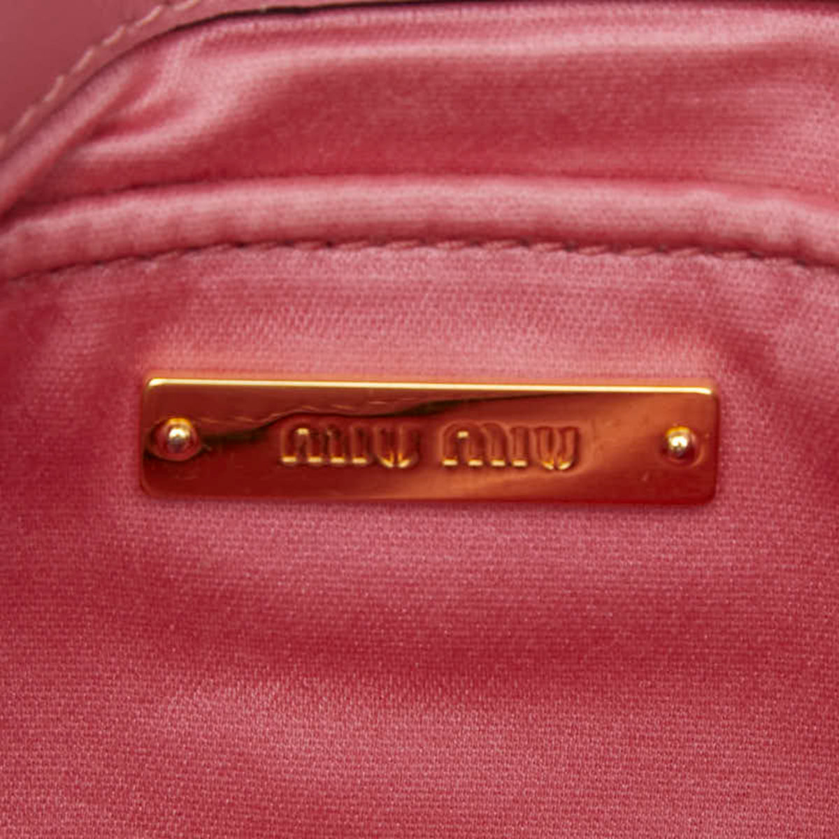 Miu Miu Pink Leather Shoulder Bag (Pre-Owned)