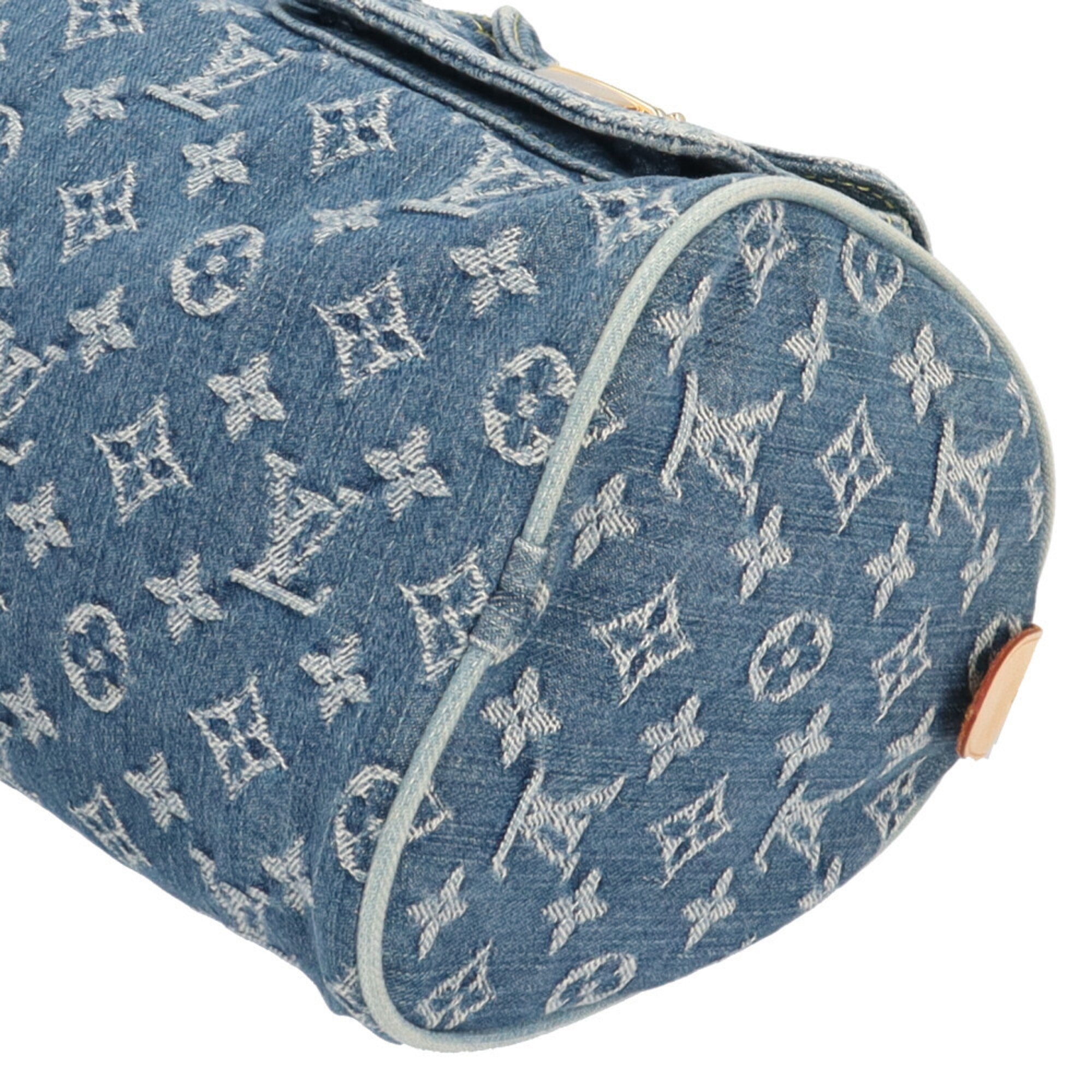 Louis Vuitton Monogram Denim Blue Monogram Denim Handbag (Pre-Owned)