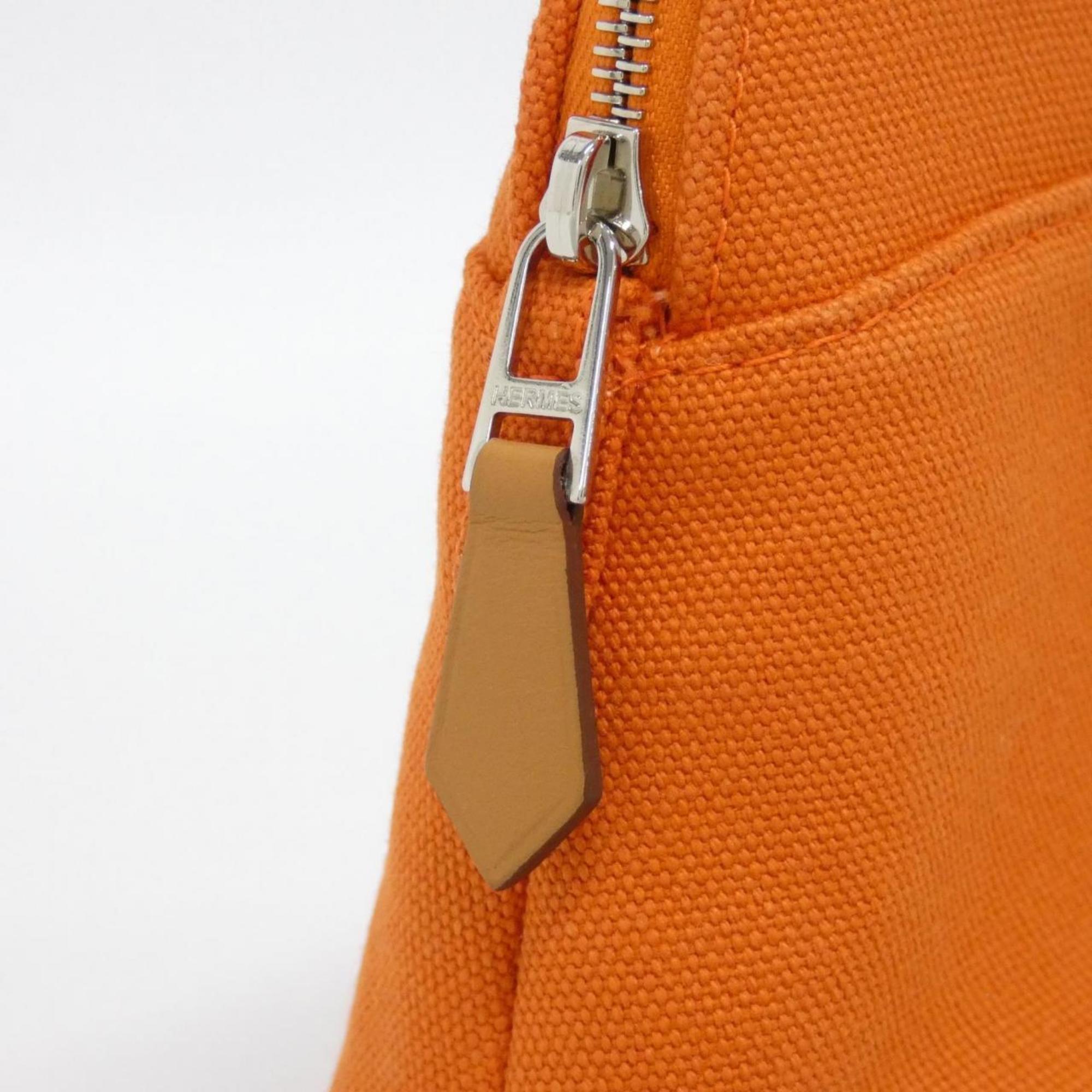 Hermes Orange Canvas Pouch (Pre-Owned)