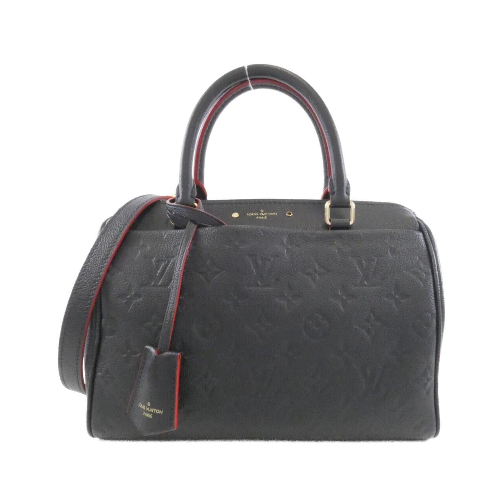 Louis Vuitton Marine Rouge Leather Boston Bag (Pre-Owned)