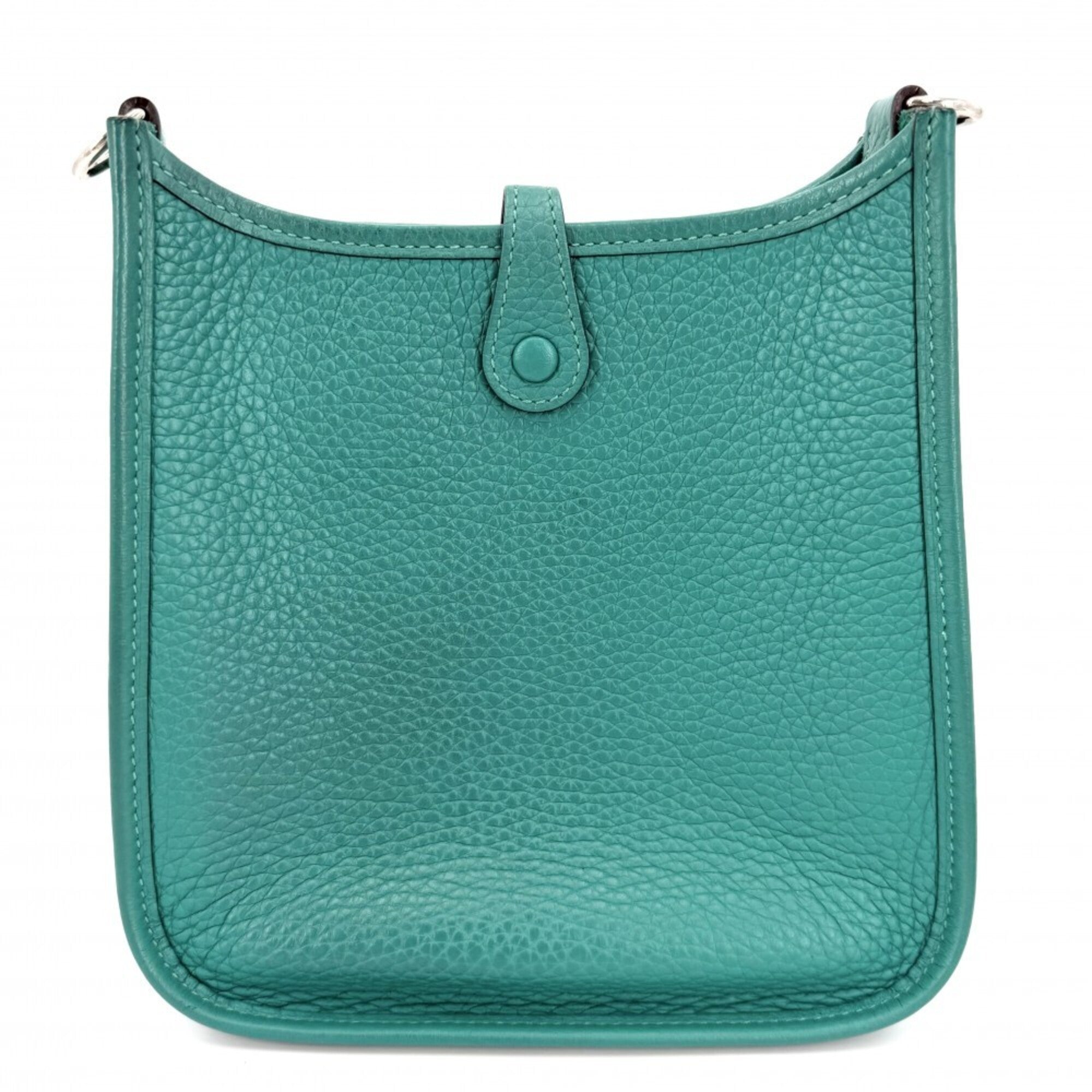 Hermes Green Leather Shoulder Bag (Pre-Owned)