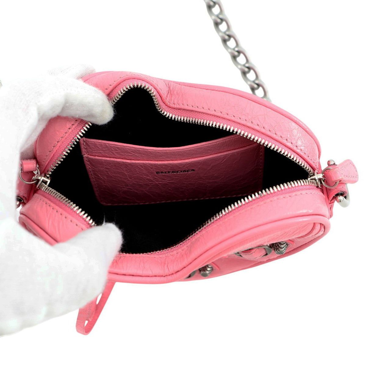 Balenciaga Pink Leather Shoulder Bag (Pre-Owned)