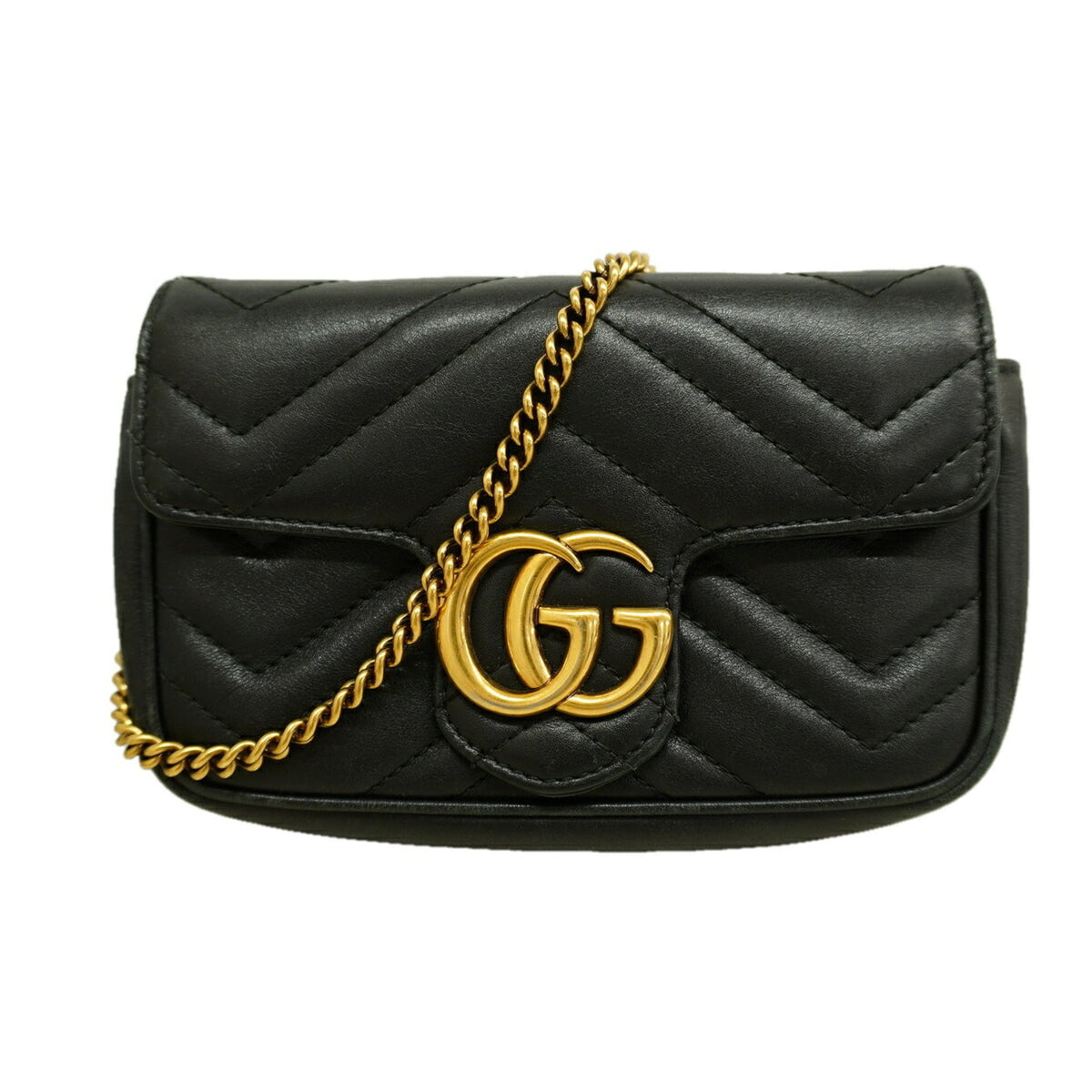 Gucci Black Leather Shoulder Bag (Pre-Owned)