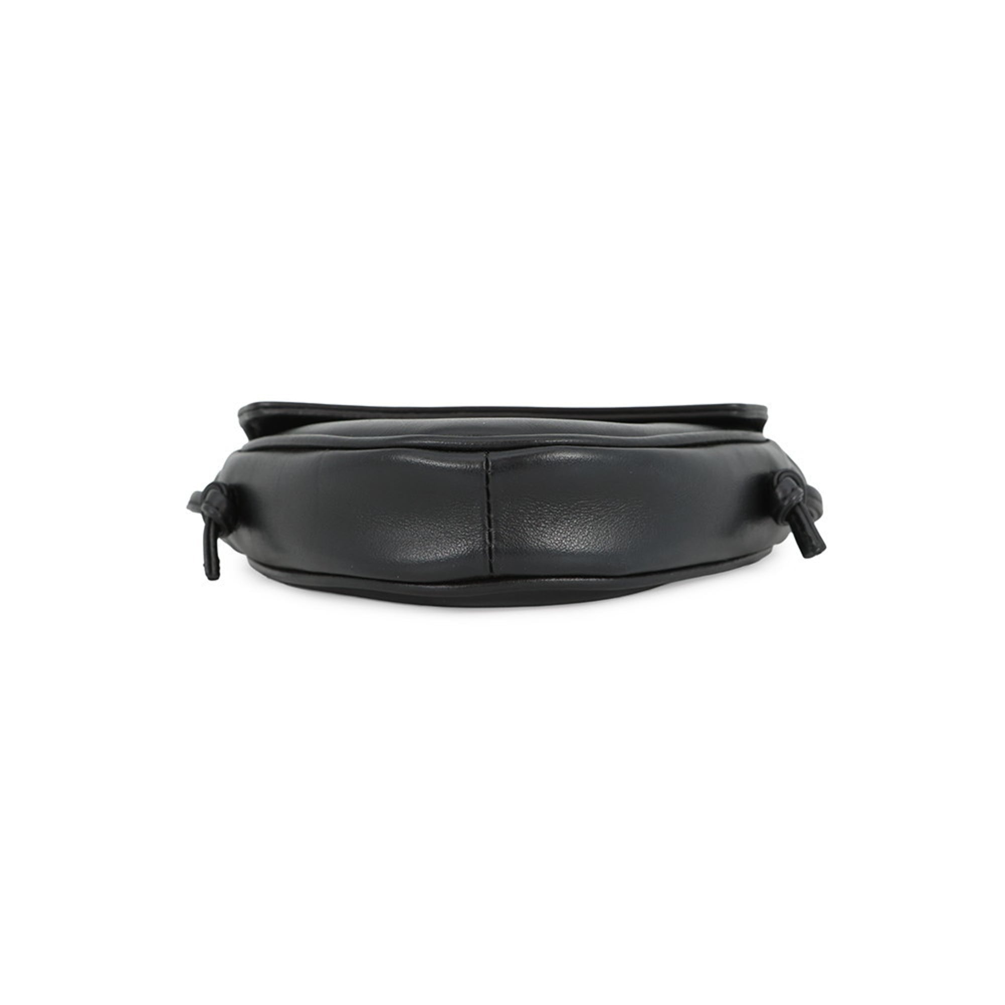 Celine Black Leather Handbag Pochette Shoulder Bag (Pre-Owned)