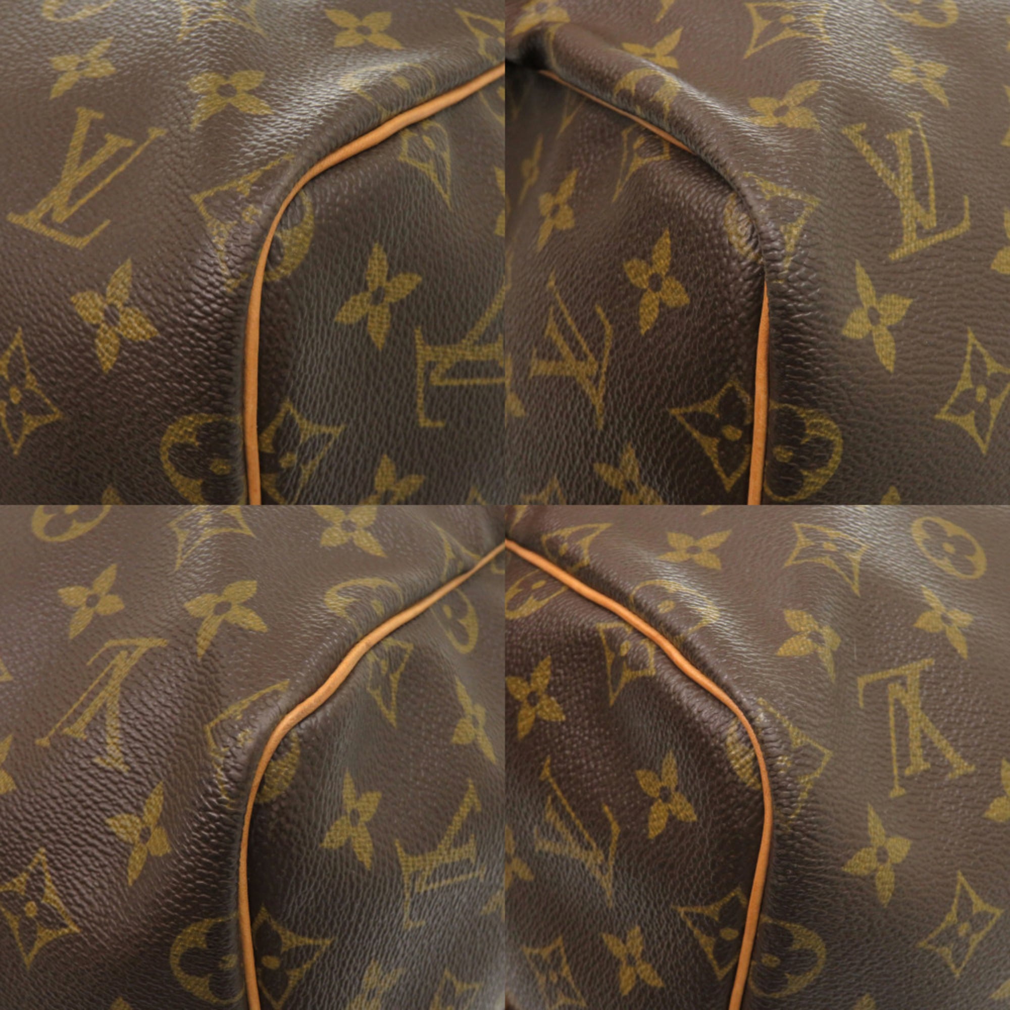 Louis Vuitton Brown Monogram Canvas Boston Bag (Pre-Owned)