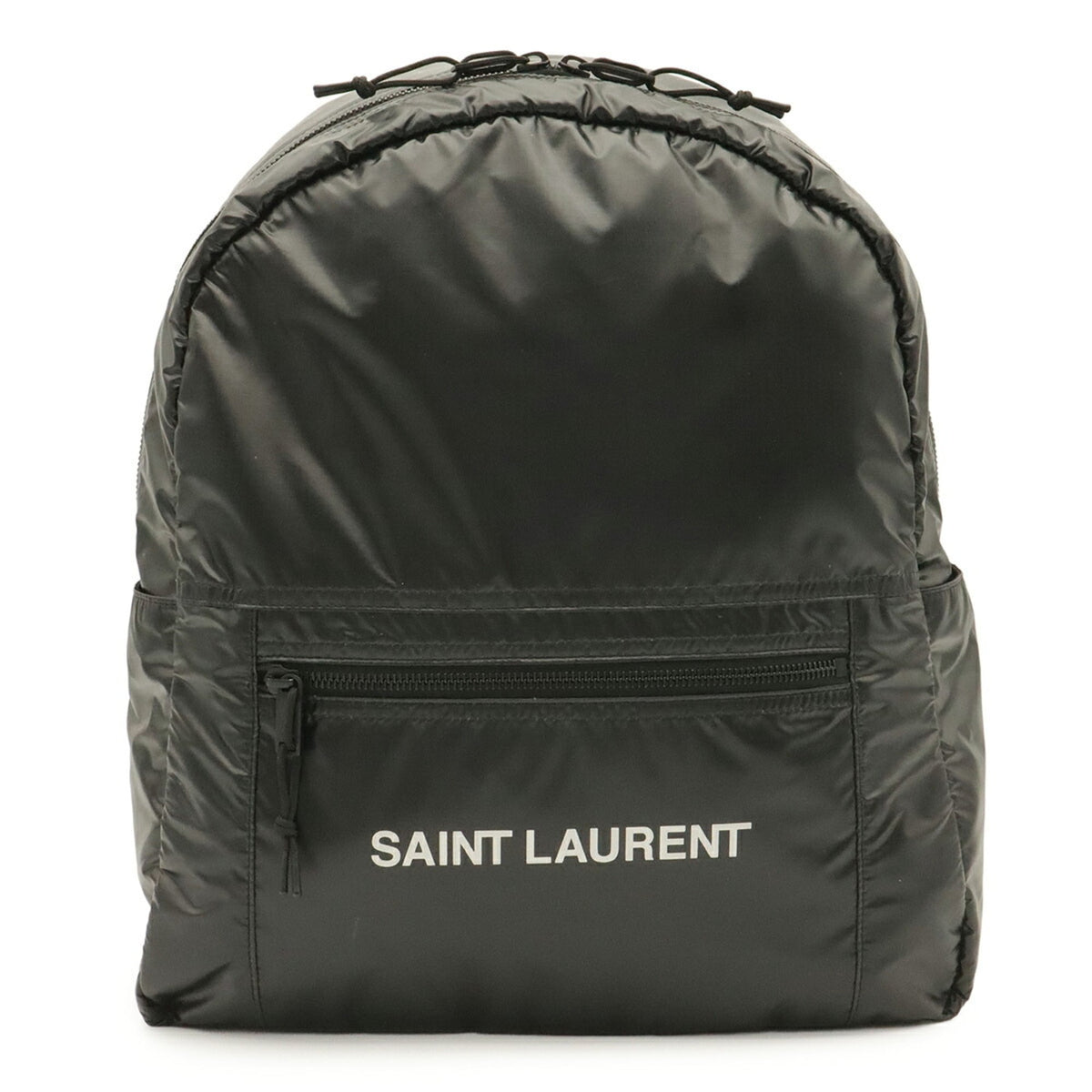 Yves Saint Laurent Black Nylon Backpack (Pre-Owned)