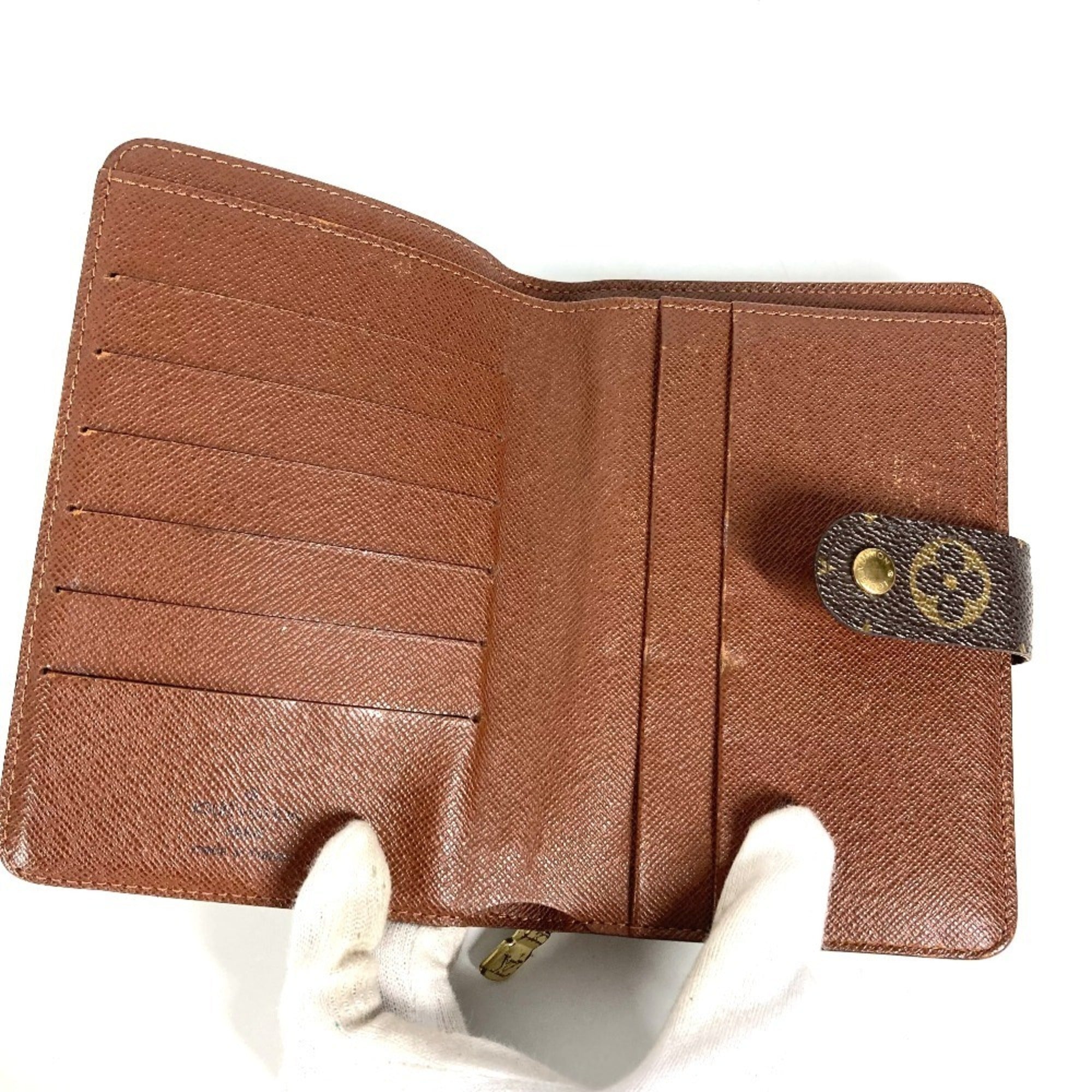 Louis Vuitton Brown Monogram Canvas Wallet (Bi-Fold) (Pre-Owned)