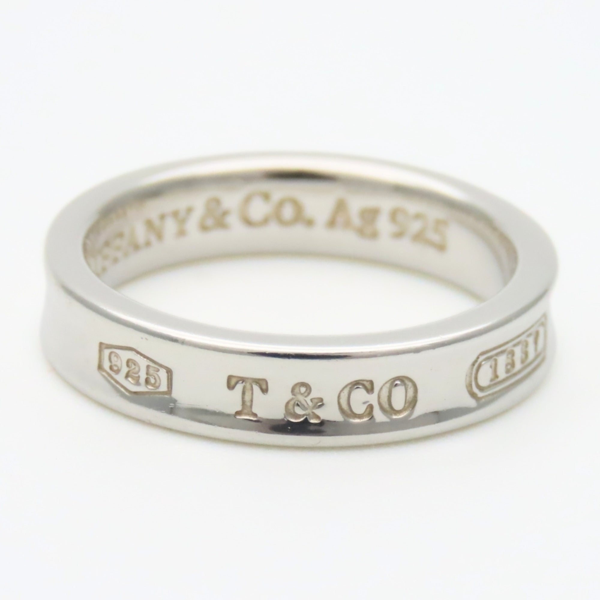 Tiffany Silver Silver 925 Band Ring (Pre-Owned)