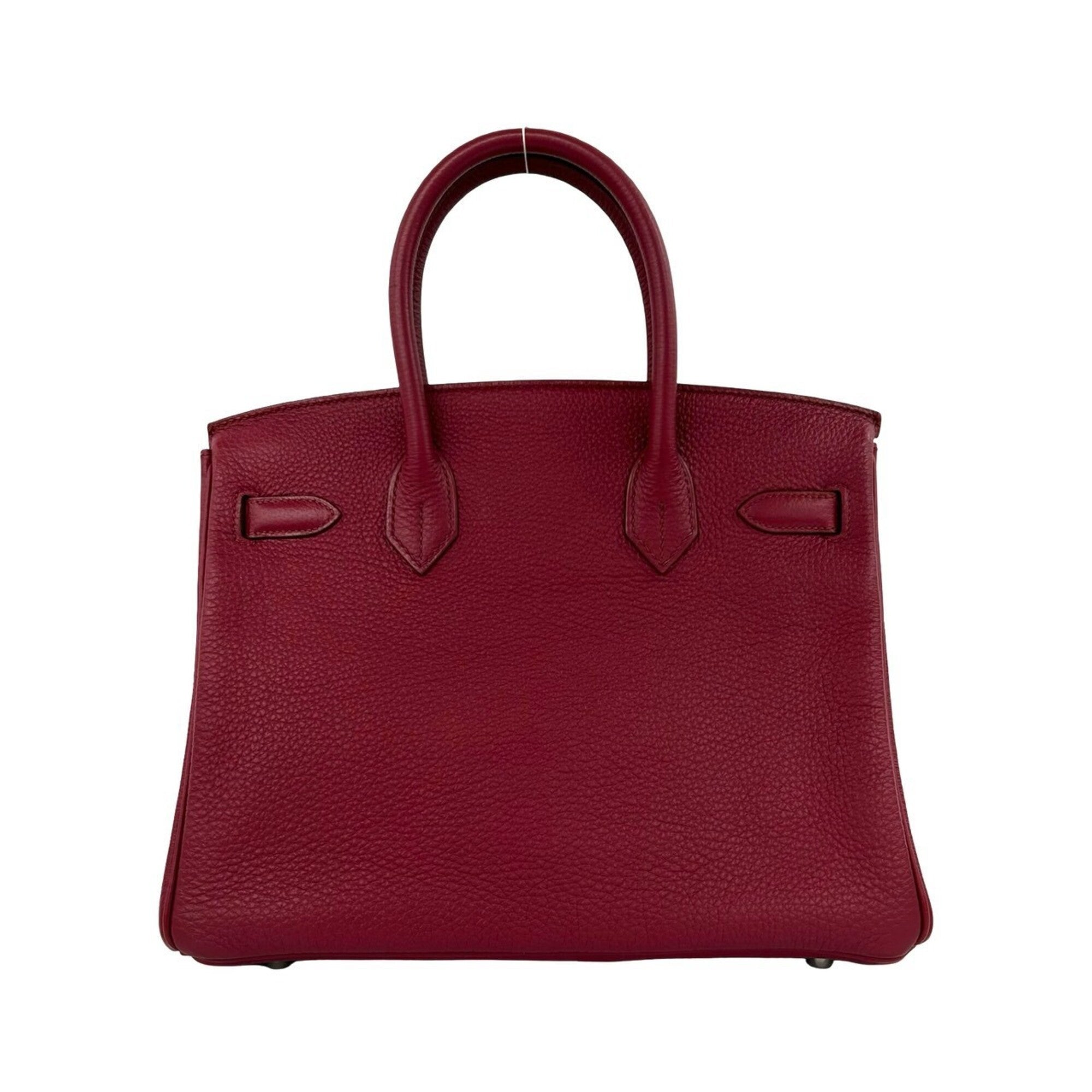 Hermes Red Color Togo Leather Handbag Tote Bag (Pre-Owned)