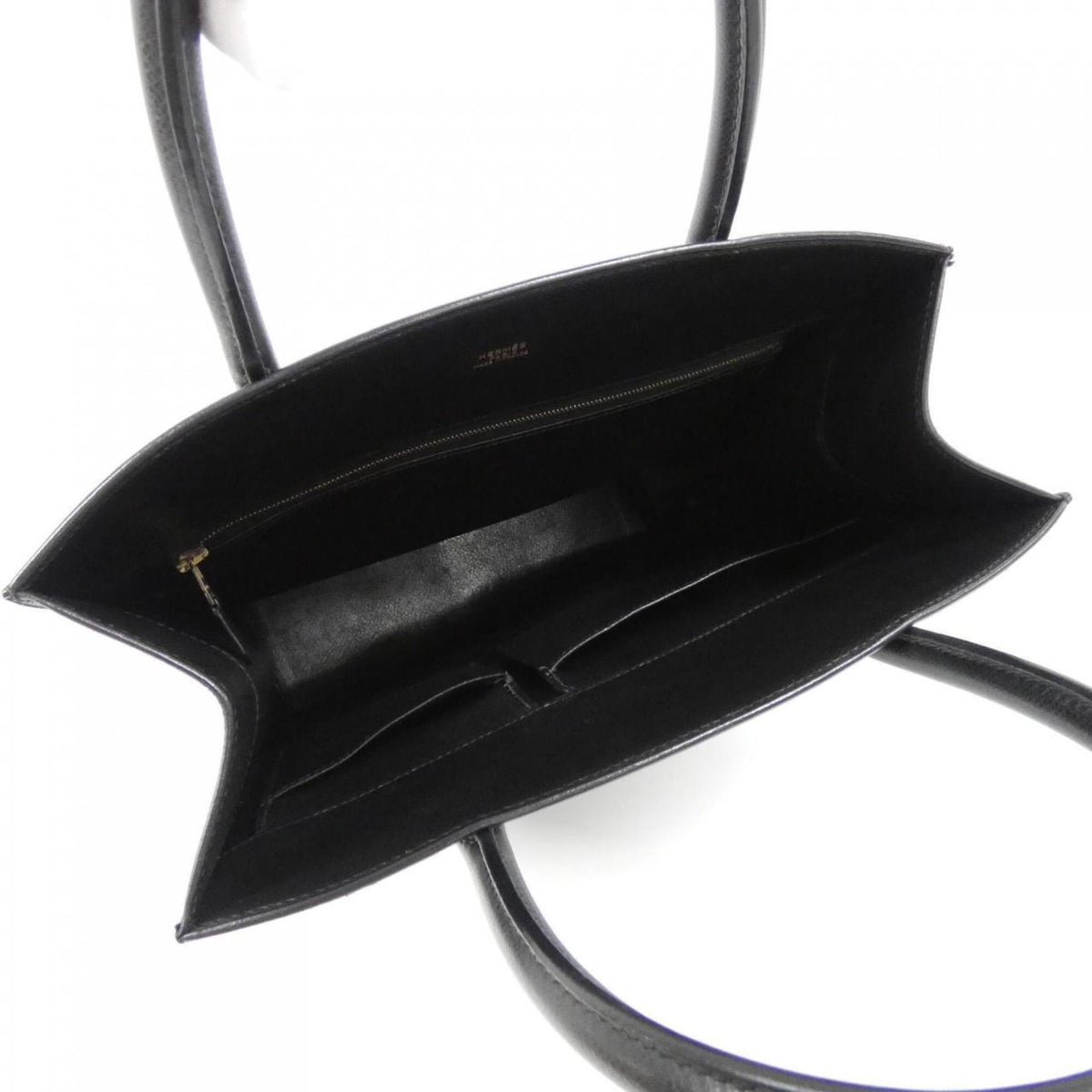 Hermes Black Lisse Leather Handbag (Pre-Owned)