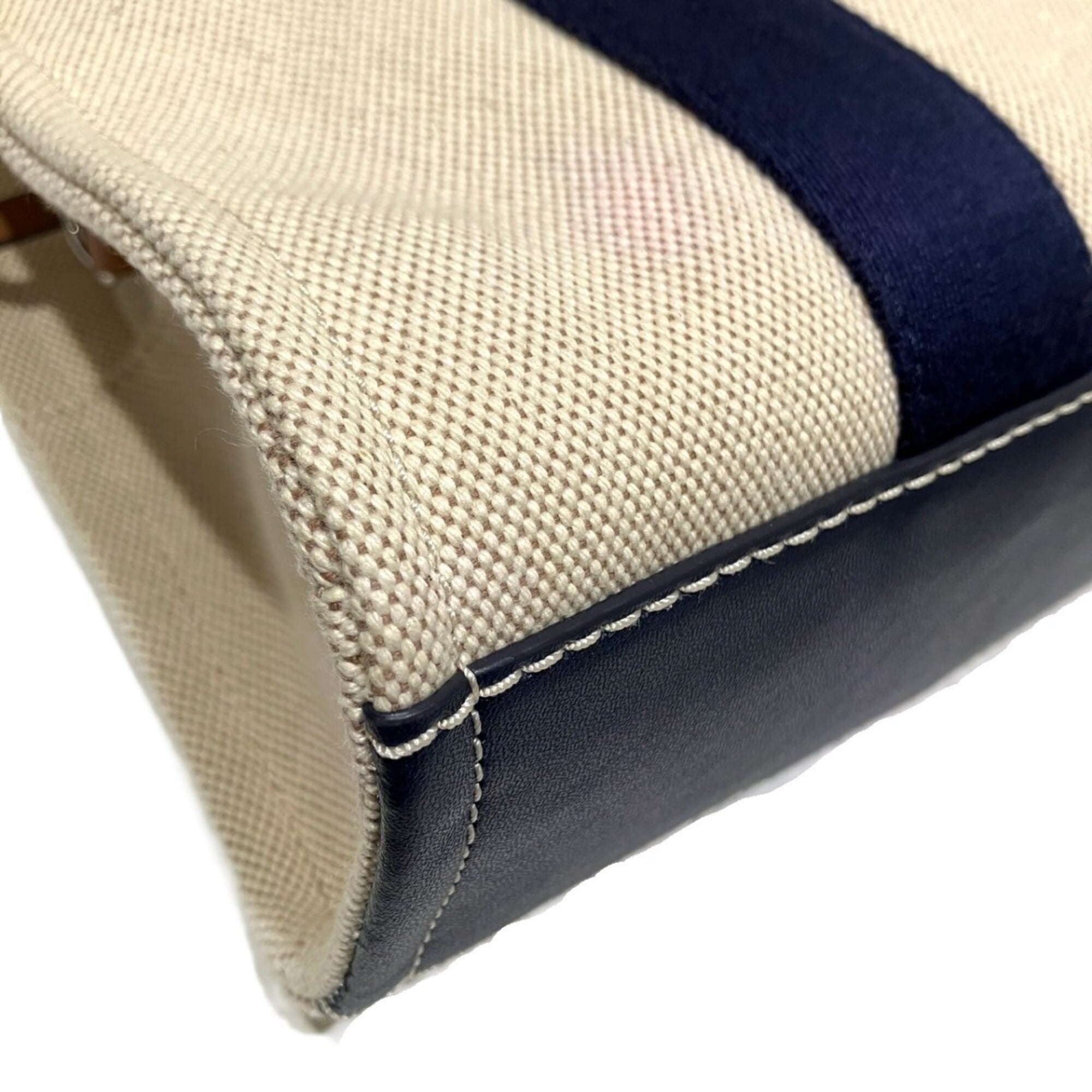 Tory Burch Beige Canvas Tote Bag (Pre-Owned)