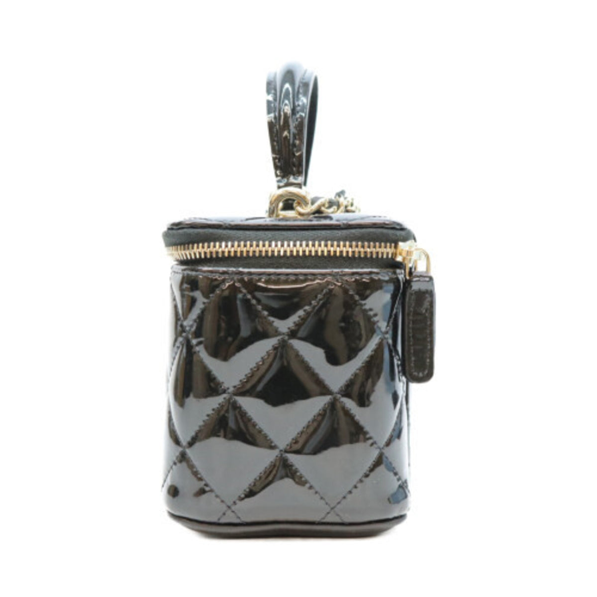 Chanel Black Patent Leather Shoulder Bag (Pre-Owned)