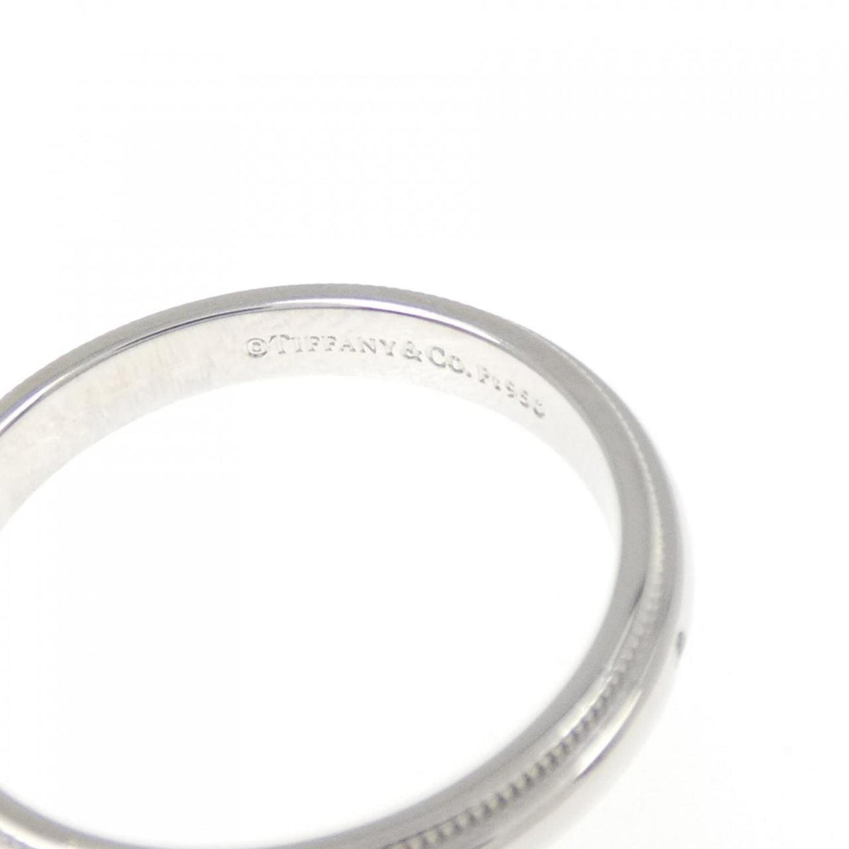 Tiffany Silver Platinum 950 Band Ring (Pre-Owned)