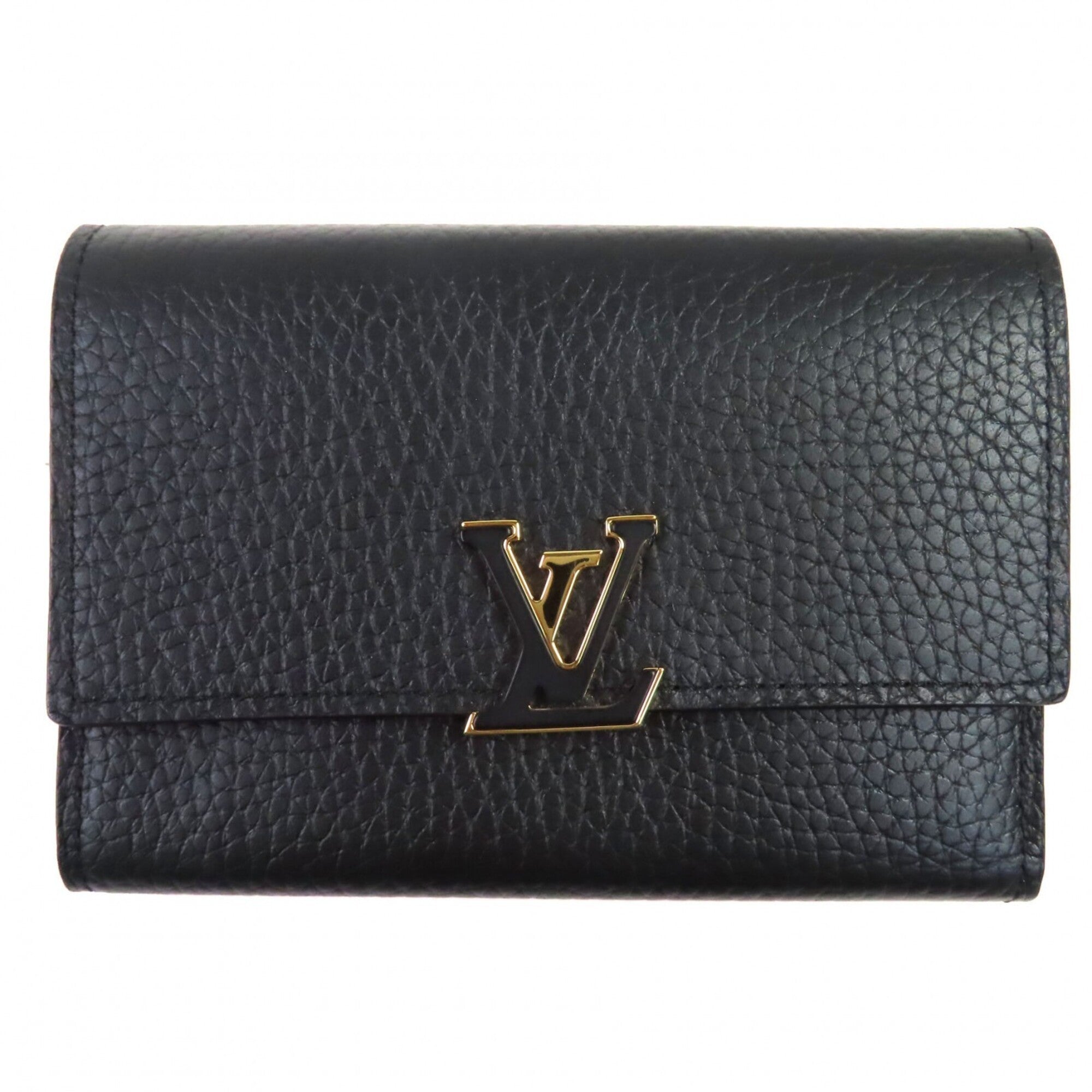 Louis Vuitton Hot Pink Noir Leather Wallet (Bi-Fold) (Pre-Owned)