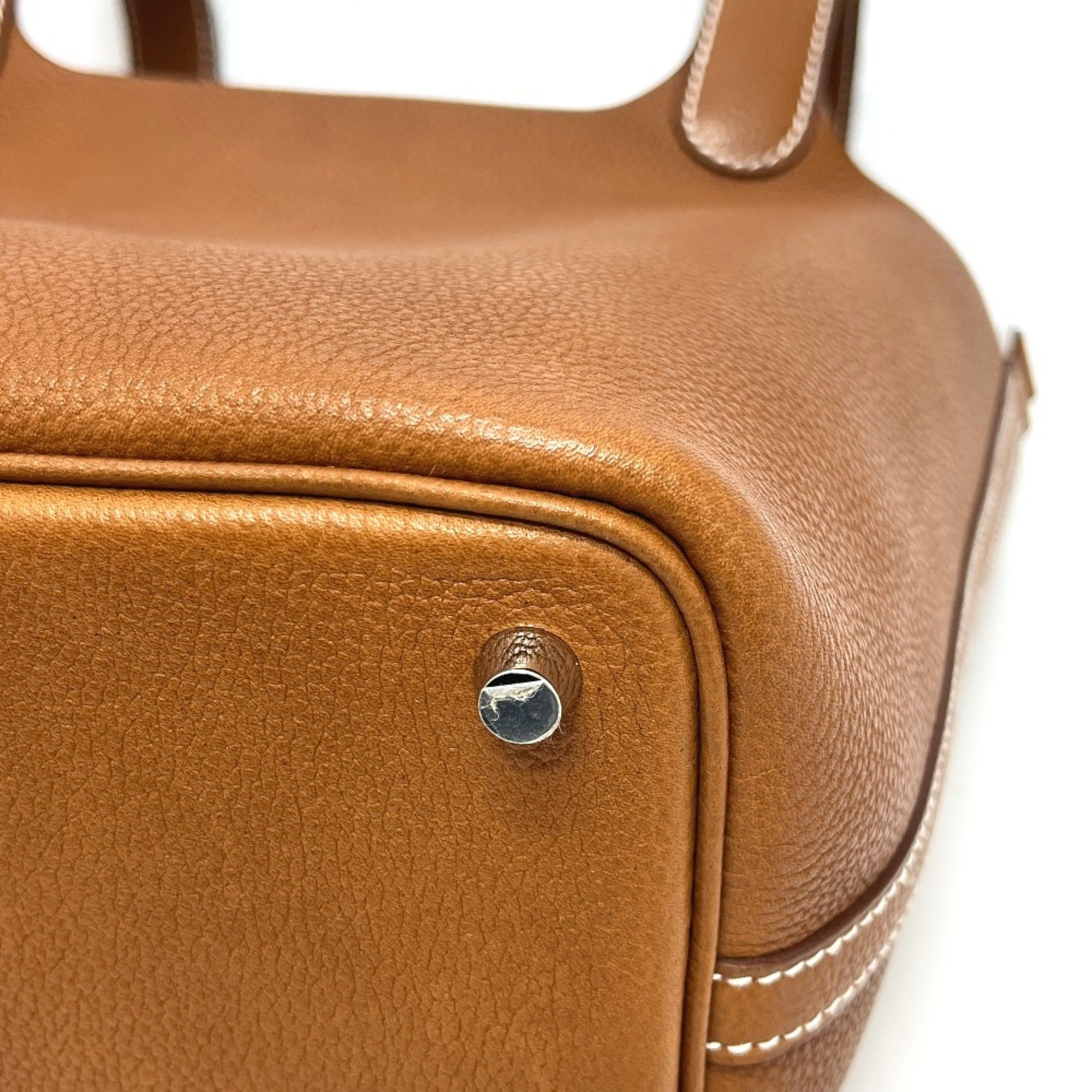 Hermes Fauve Barenia Leather Handbag (Pre-Owned)