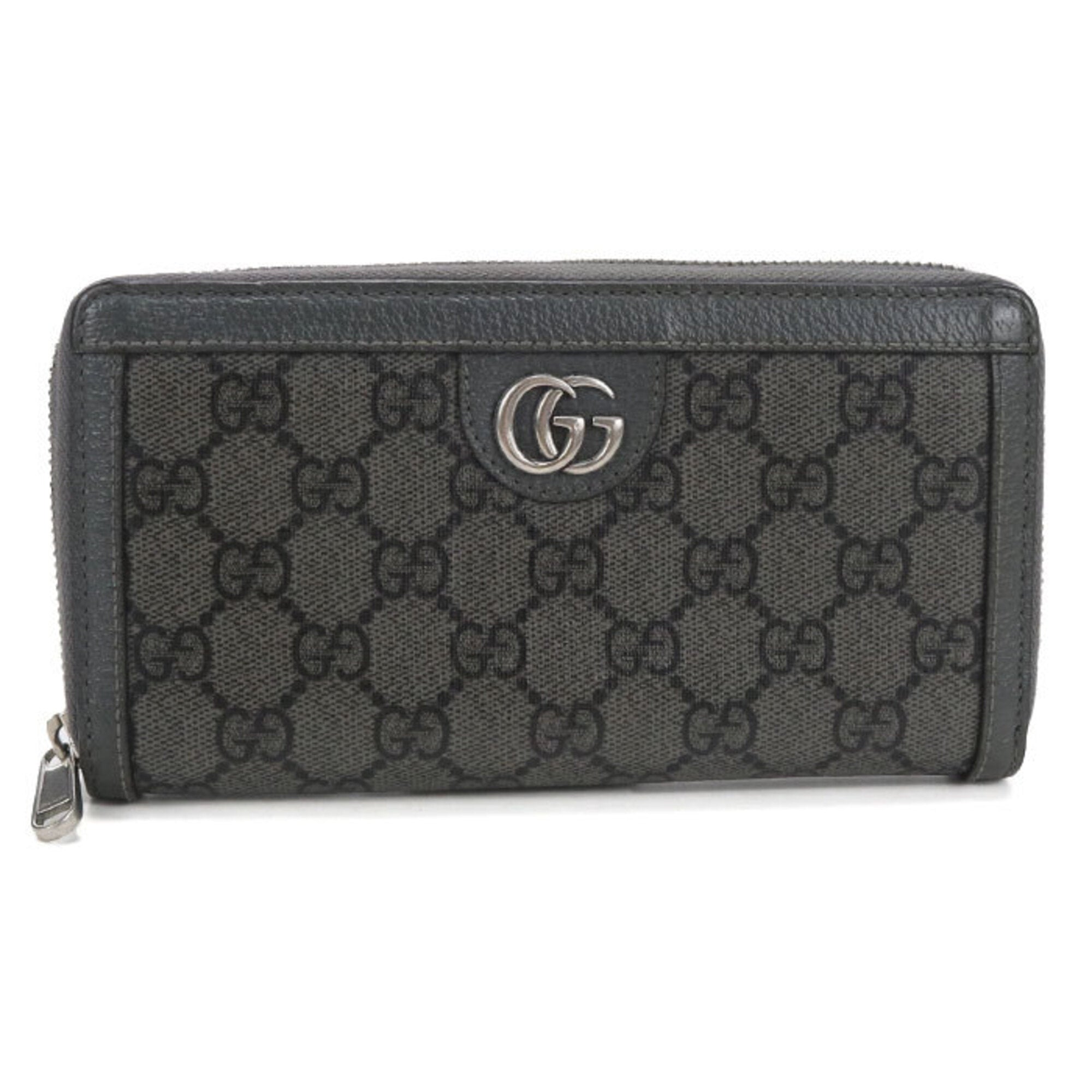 Gucci Gray Pvc Long Wallet (Bi-Fold) (Pre-Owned)