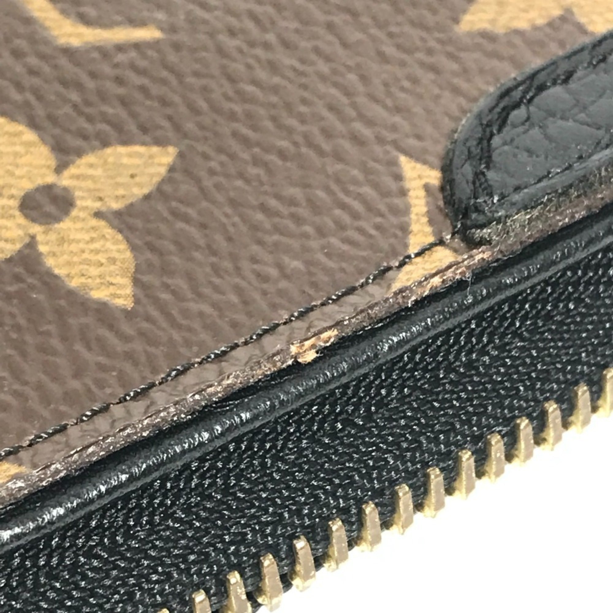 Louis Vuitton Monogram Black Brown Monogram Leather Pouch (Pre-Owned)