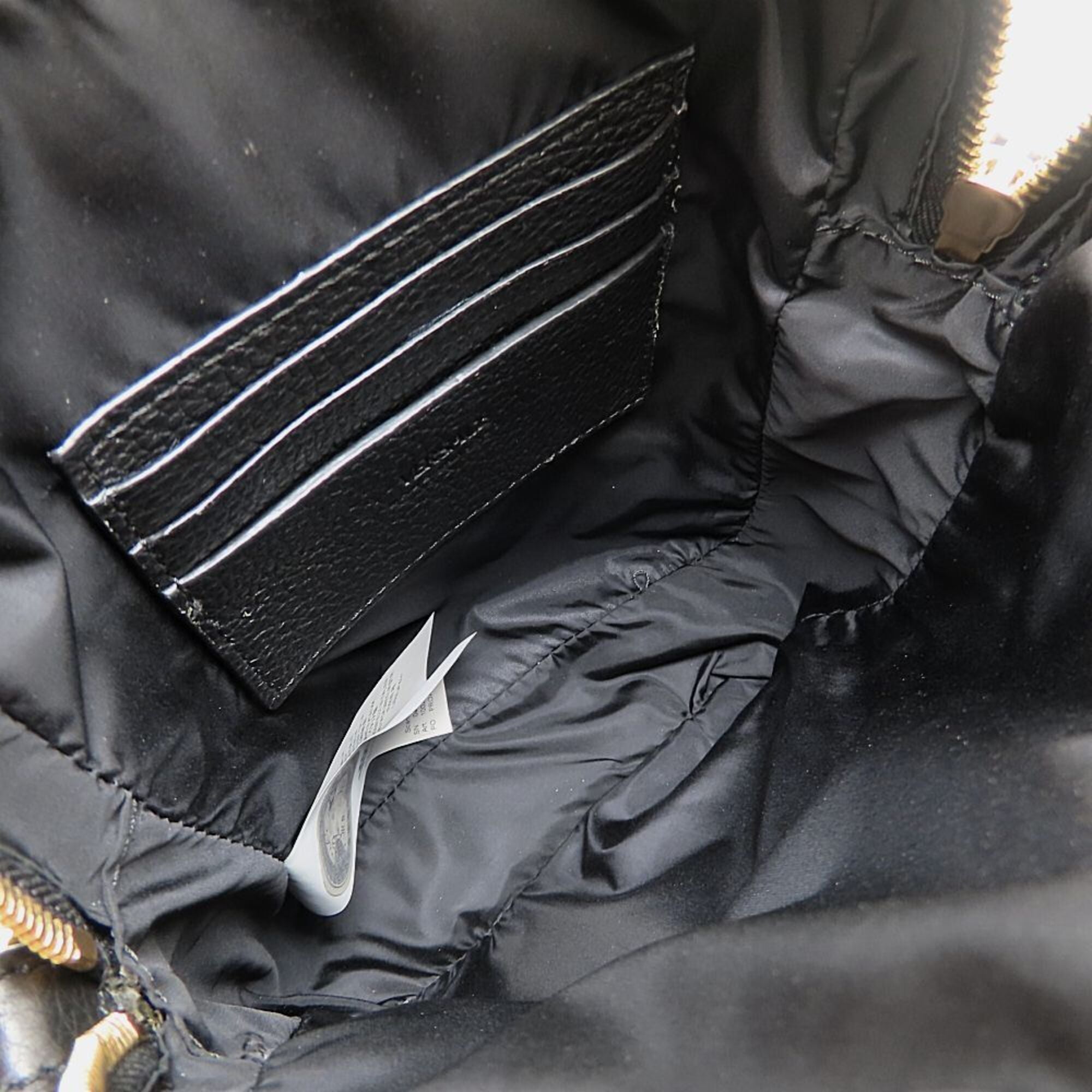 Versace Black Leather Shoulder Bag (Pre-Owned)