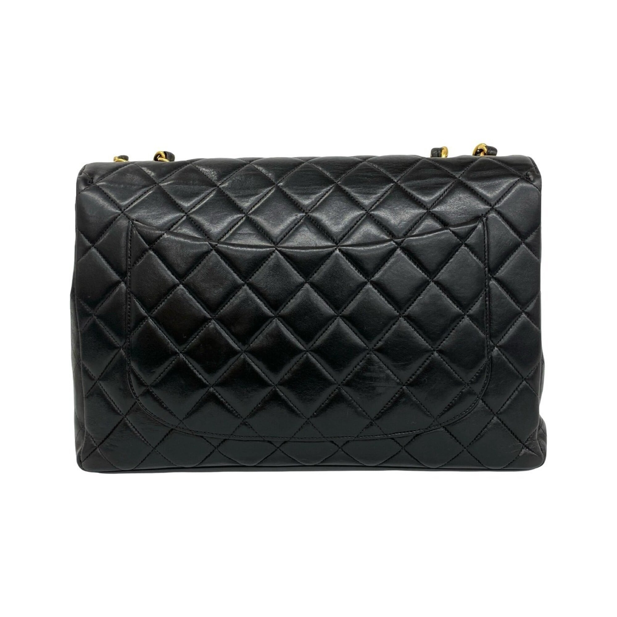 Chanel Black Leather Shoulder Bag (Pre-Owned)