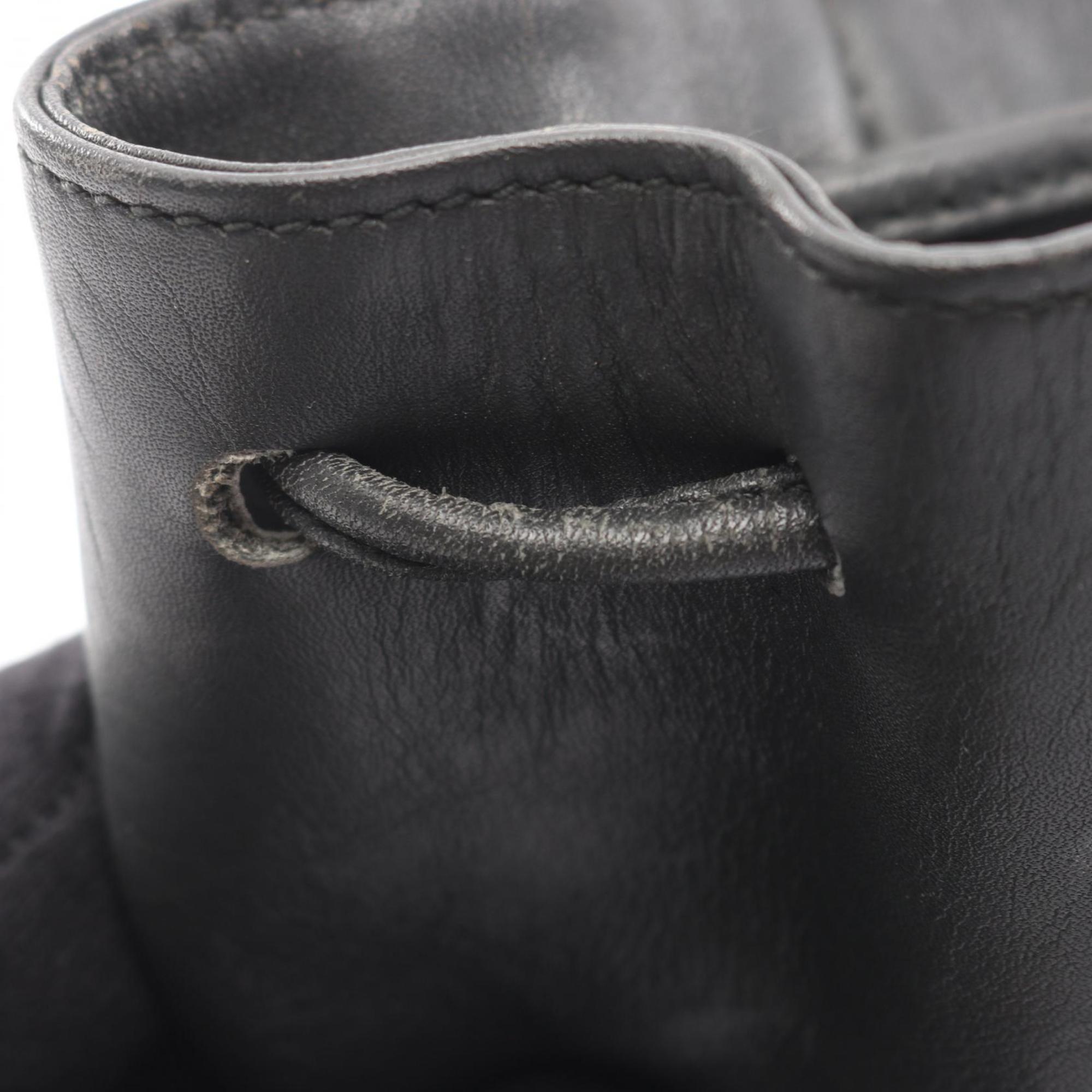 Salvatore Ferragamo Gray Leather Backpack (Pre-Owned)