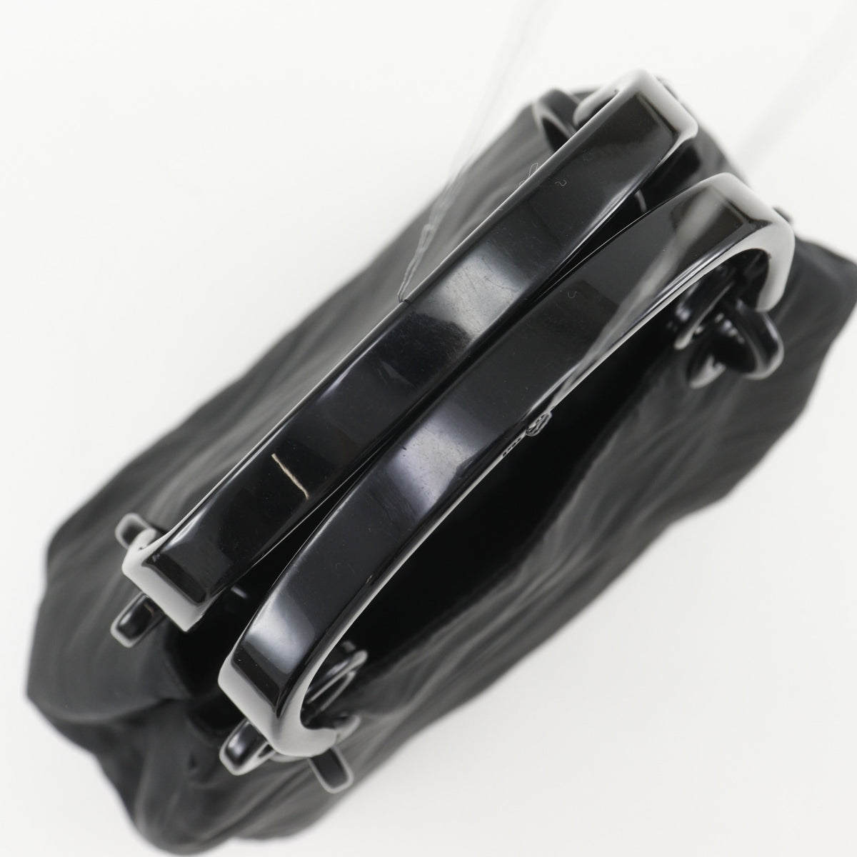 Prada Black Nylon Plastic Handbag (Pre-Owned)