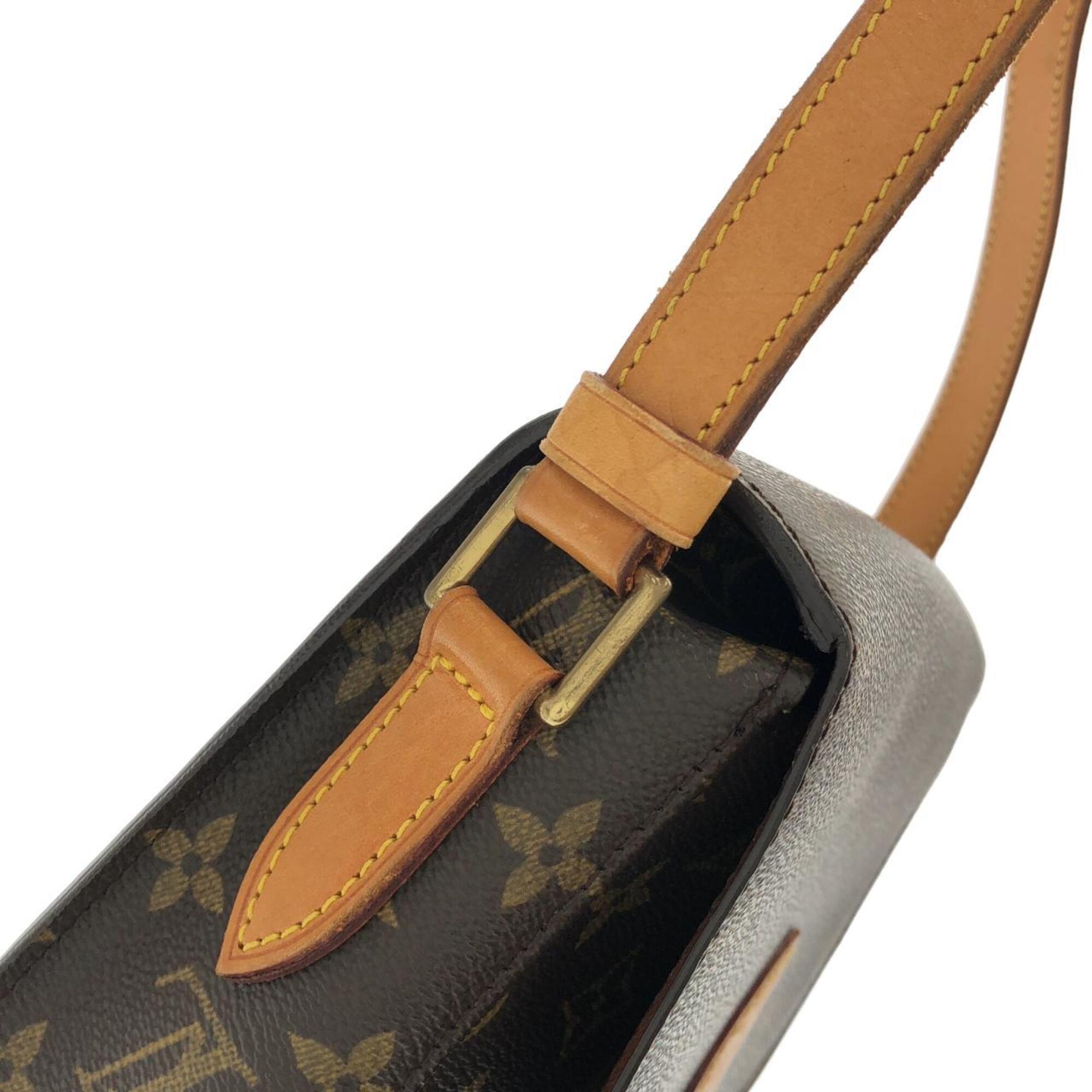 Louis Vuitton Monogram Marron Coated Canvas Shoulder Bag (Pre-Owned)