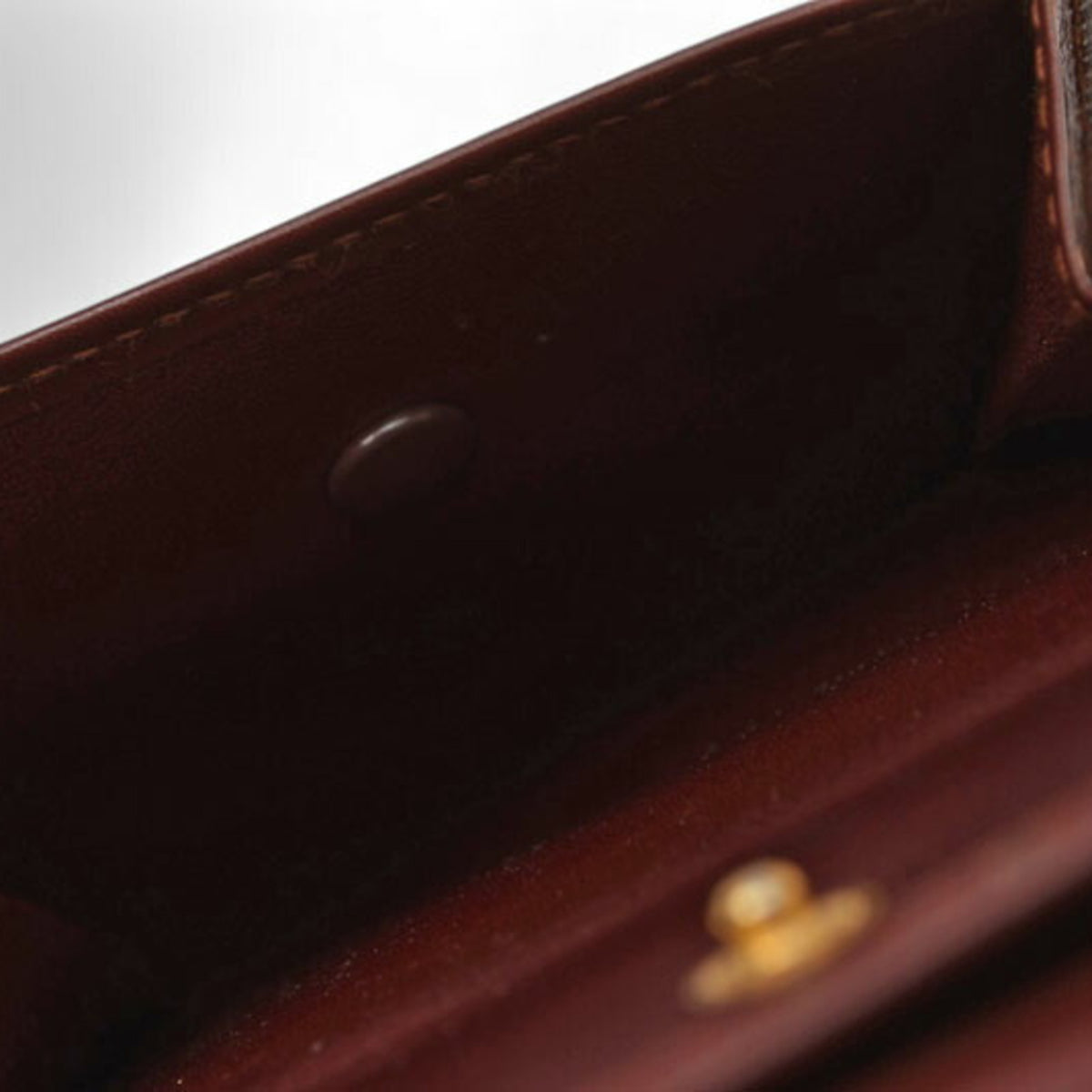 Cartier Bordeaux Leather Wallet (Bi-Fold) (Pre-Owned)