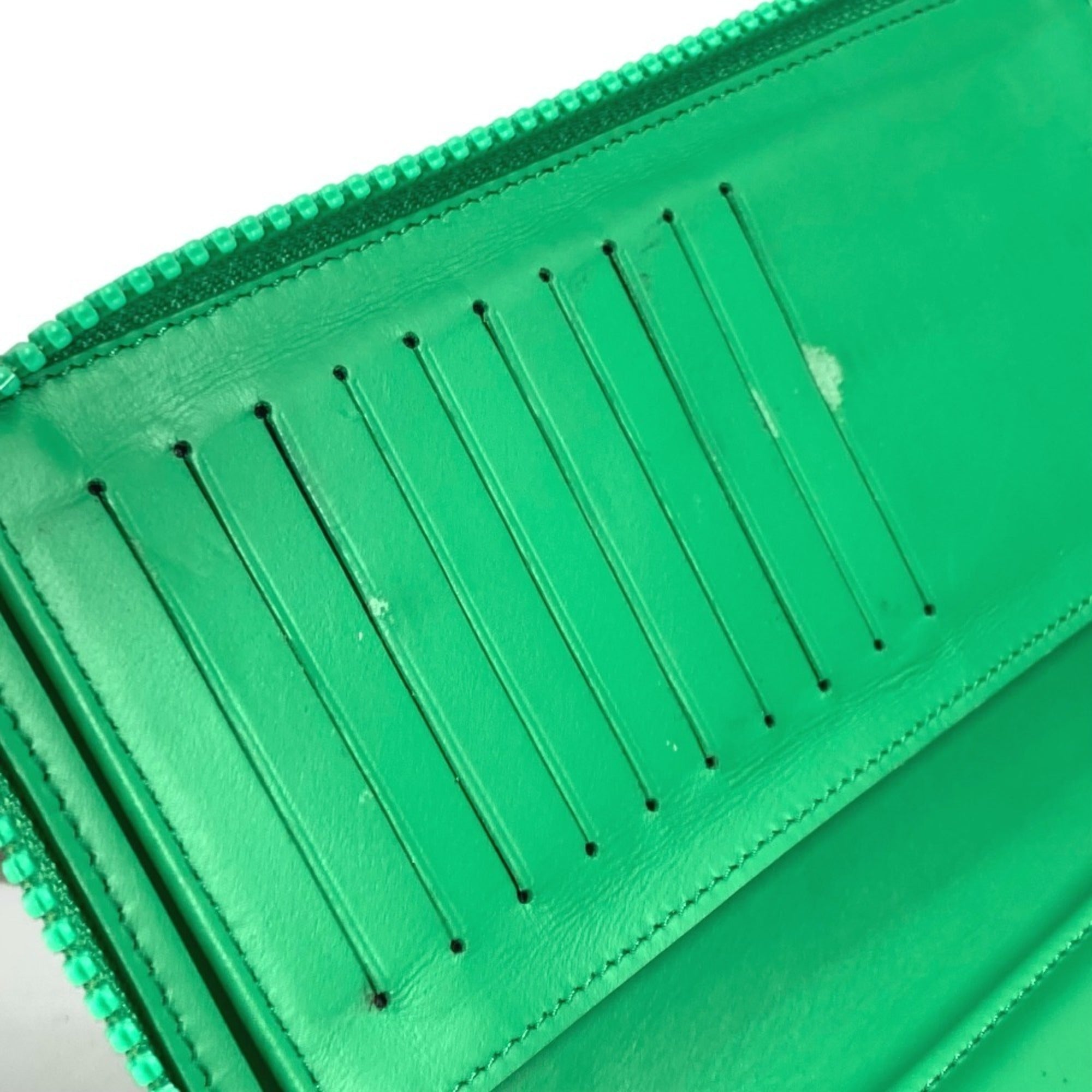 Louis Vuitton Green Leather Long Wallet (Bi-Fold) (Pre-Owned)