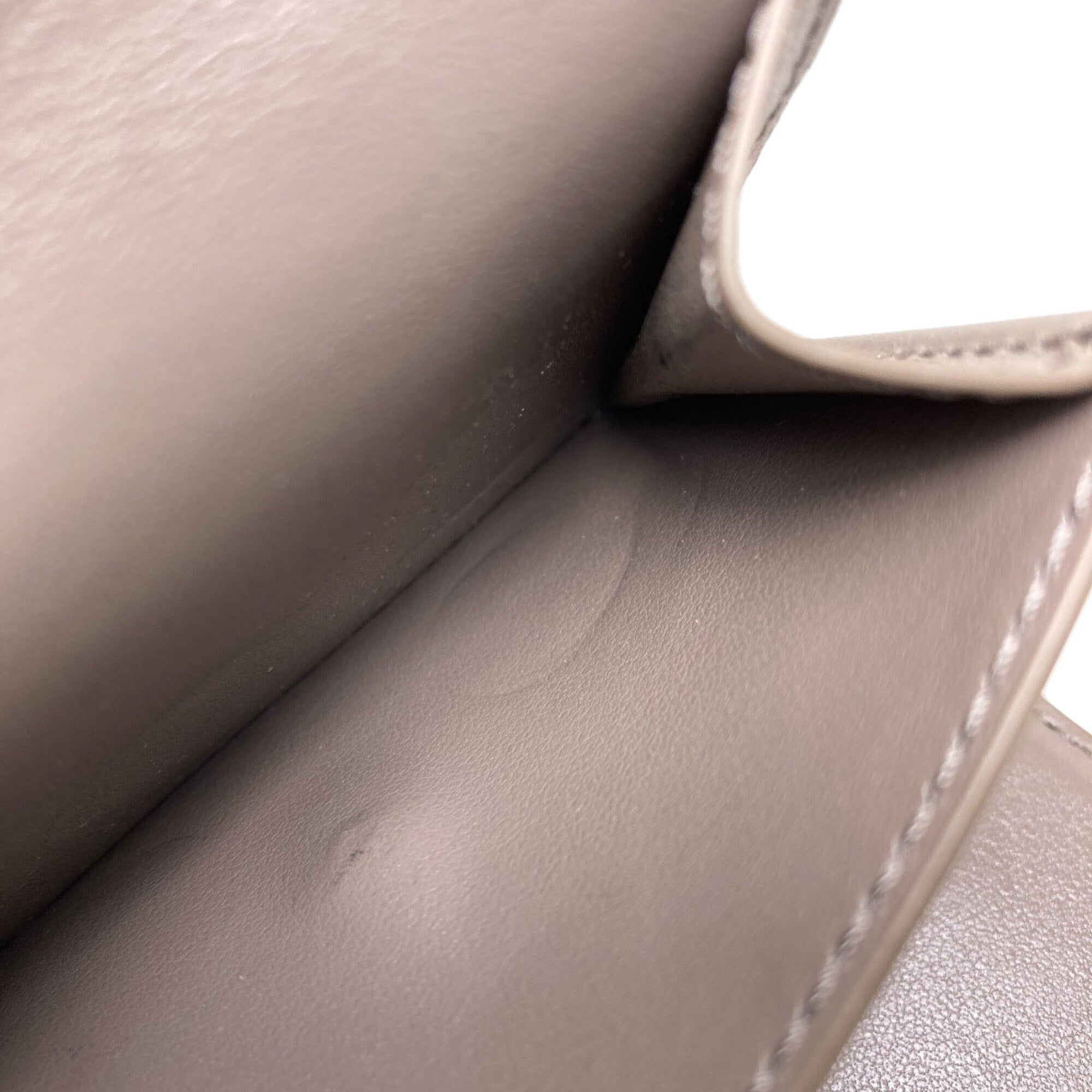 Celine Grayish Leather Wallet (Tri-Fold) (Pre-Owned)