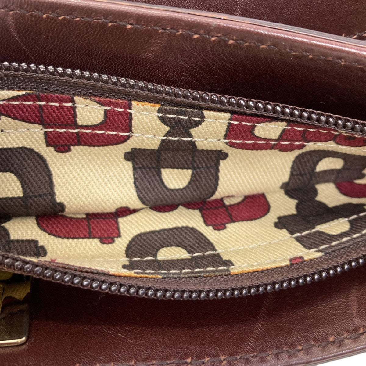 Gucci Brown Leather Handbag (Pre-Owned)